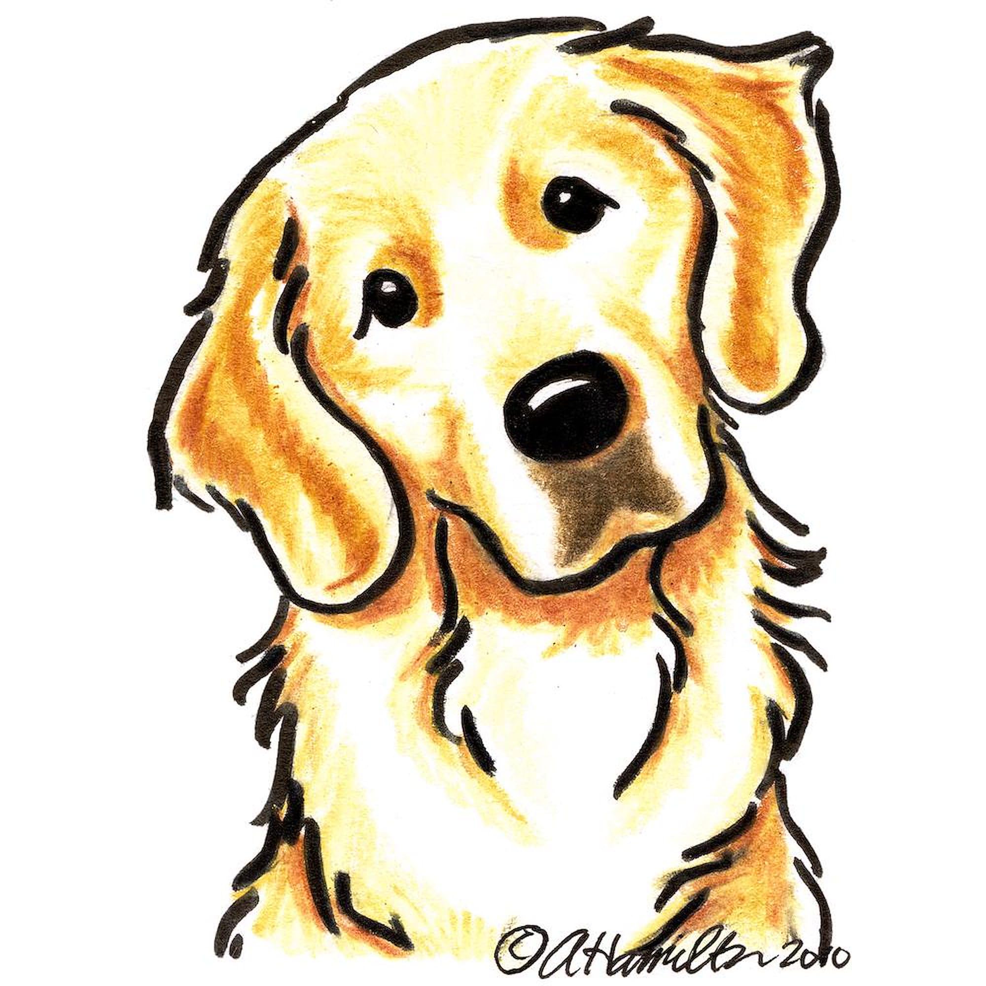 CafePress Golden Retriever Portrait Large Mug 15 oz (444 ml) Ceramic Coffee Mug