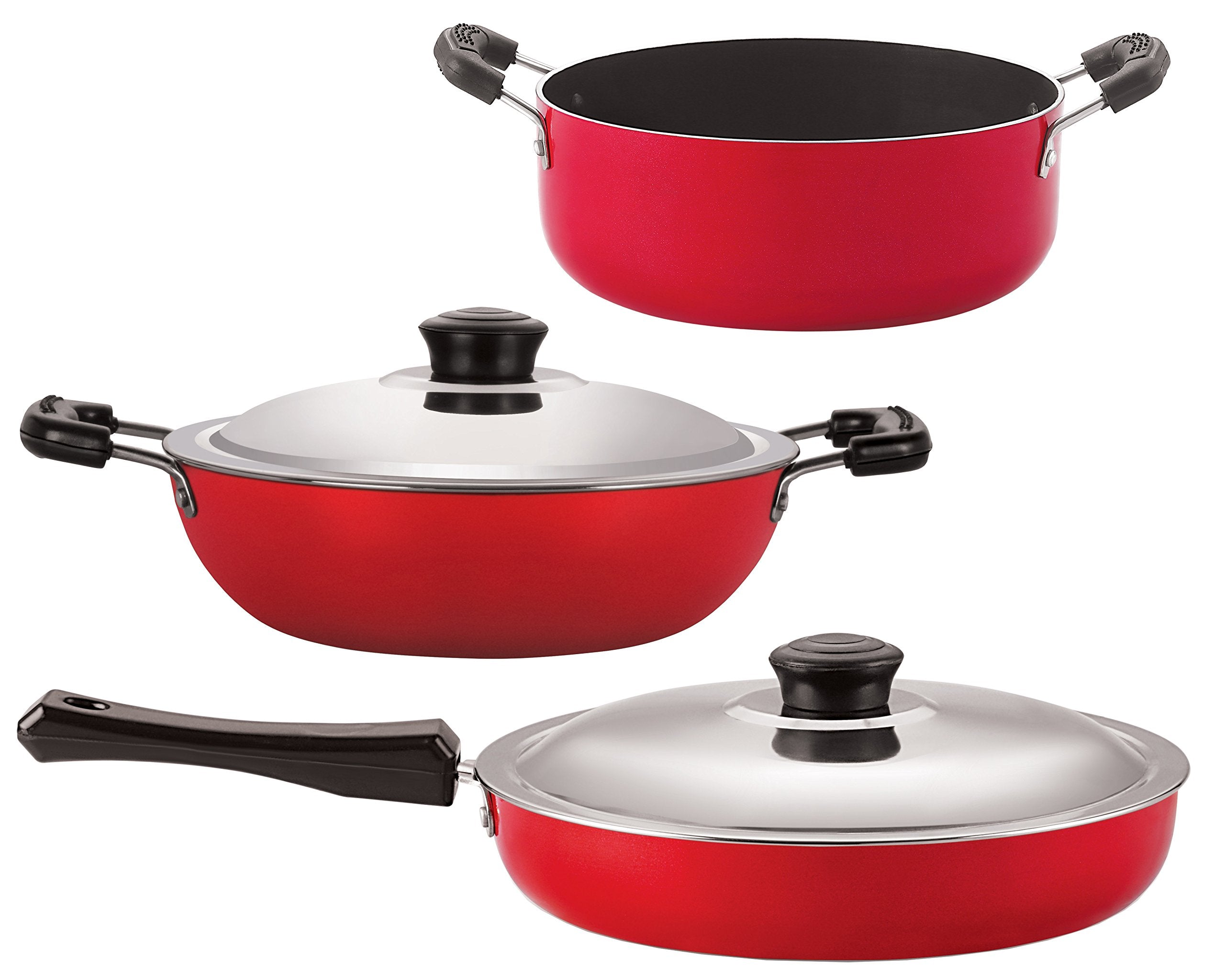 Nirlon NonStick Aluminium Scratch Resistance Kitchenware Utencil Set With Bakelite Handle