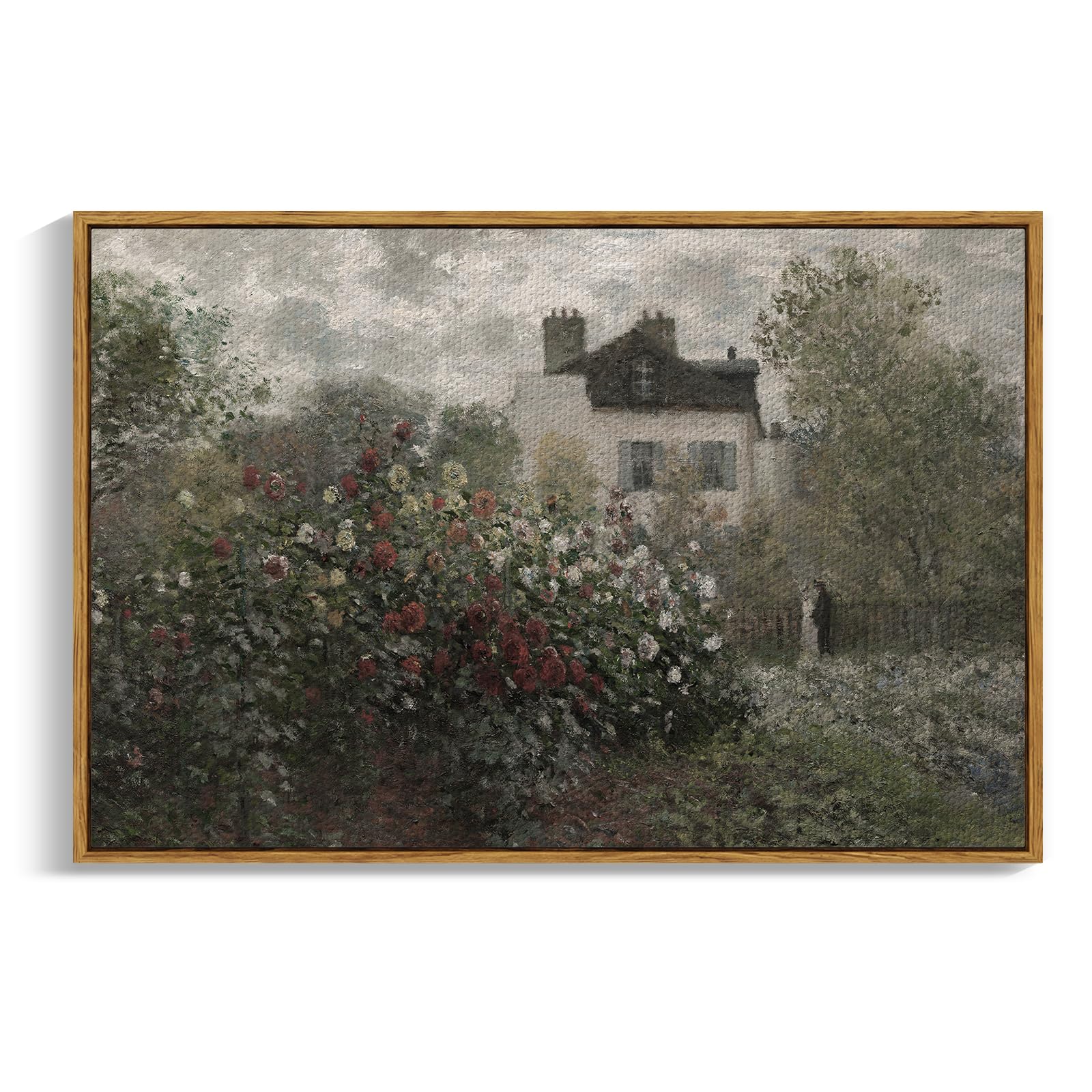 Insimsea Framed Canvas Wall Art Home Decor | Vintage Landscape Farmhouse Decor For Room Aesthetic | Canvas Wall Art For Living R