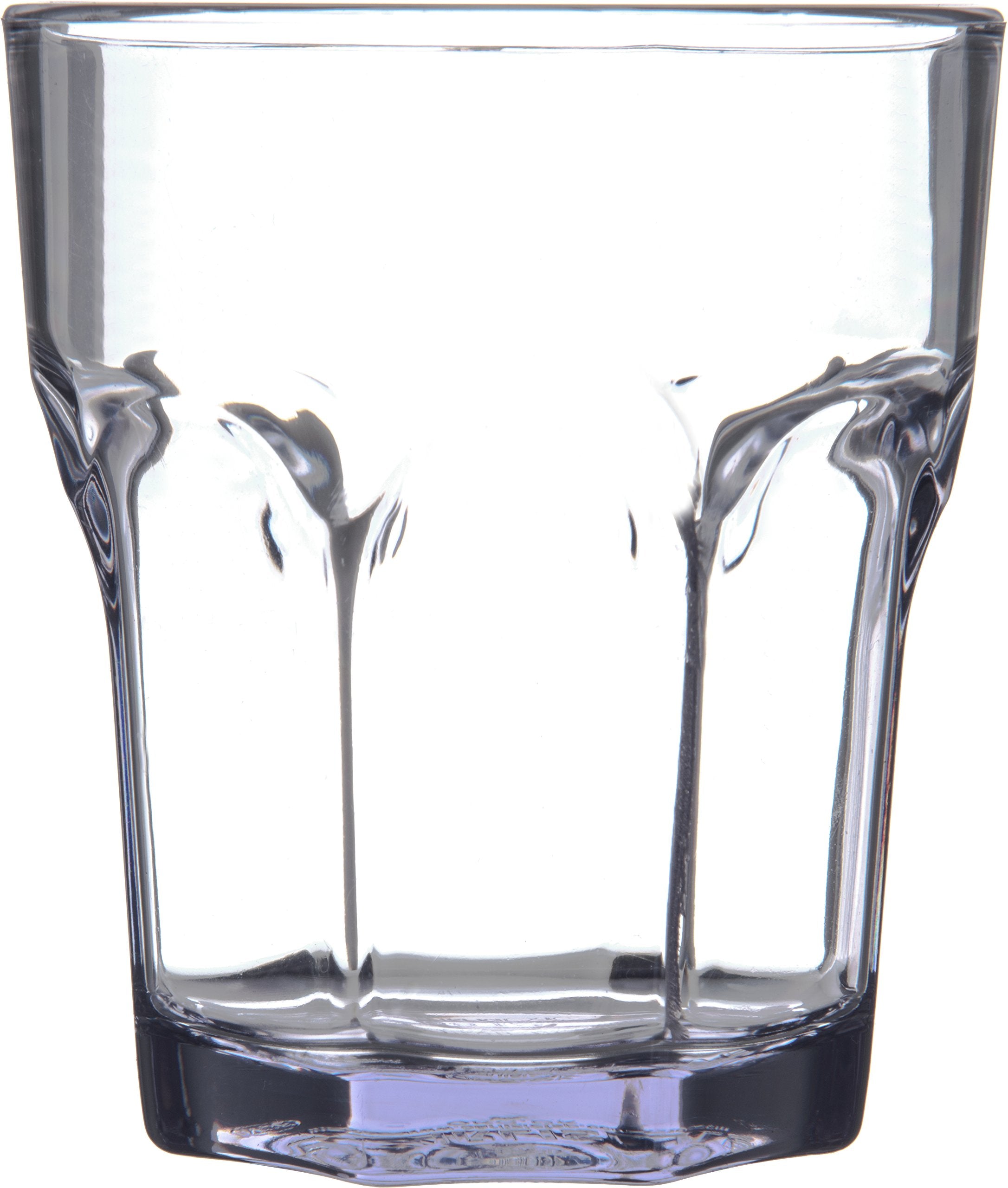 Carlisle FoodService Products Louis Clear Tumbler Short Glass for Restaurants  Catering  Kitchens  Plastic  12.3 Ounces  Clear  (Pack of 24)