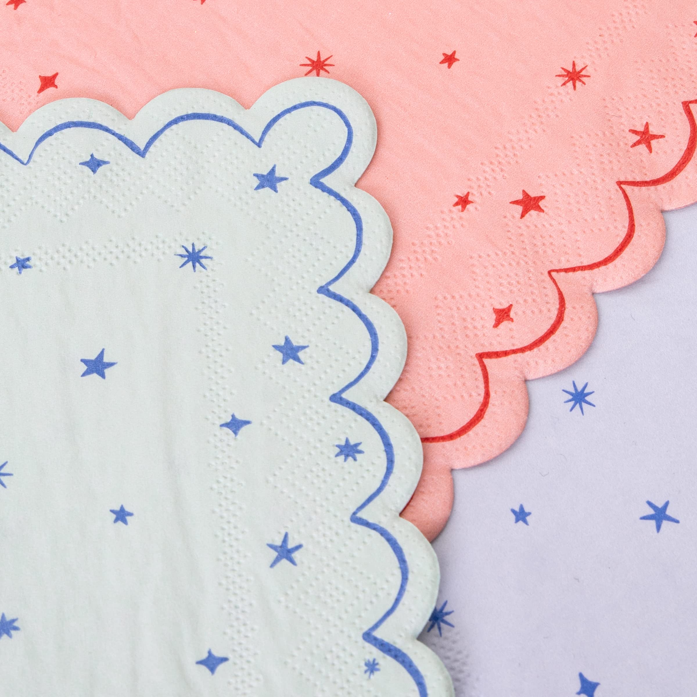 Meri Meri Star Pattern Large Napkins (Pack Of 16)