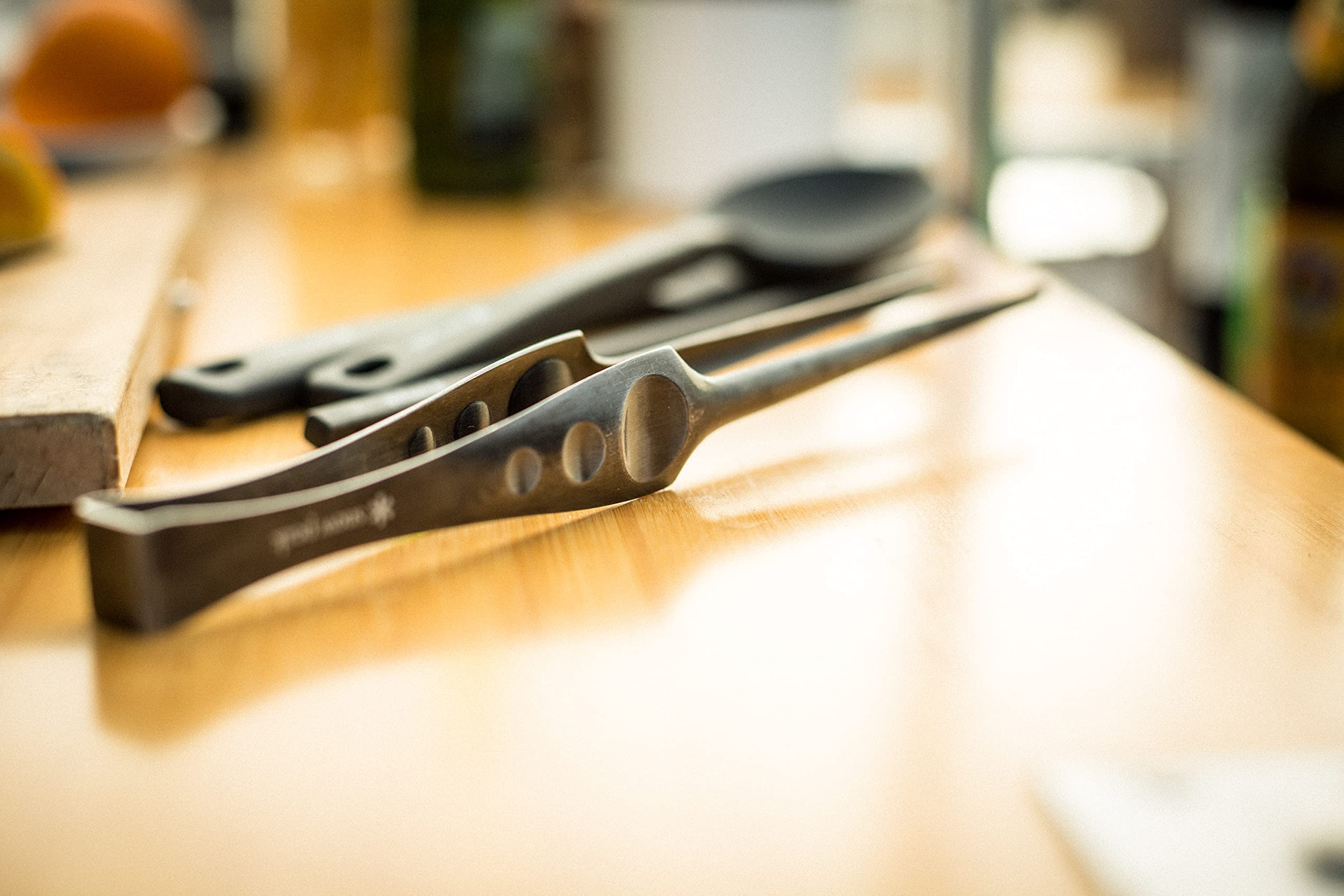 Snow Peak Pitts Cs-370 Stainless Steel Tongs, For Bbqs, Tapered Design, Corrosion Resistant, Outdoor Camping