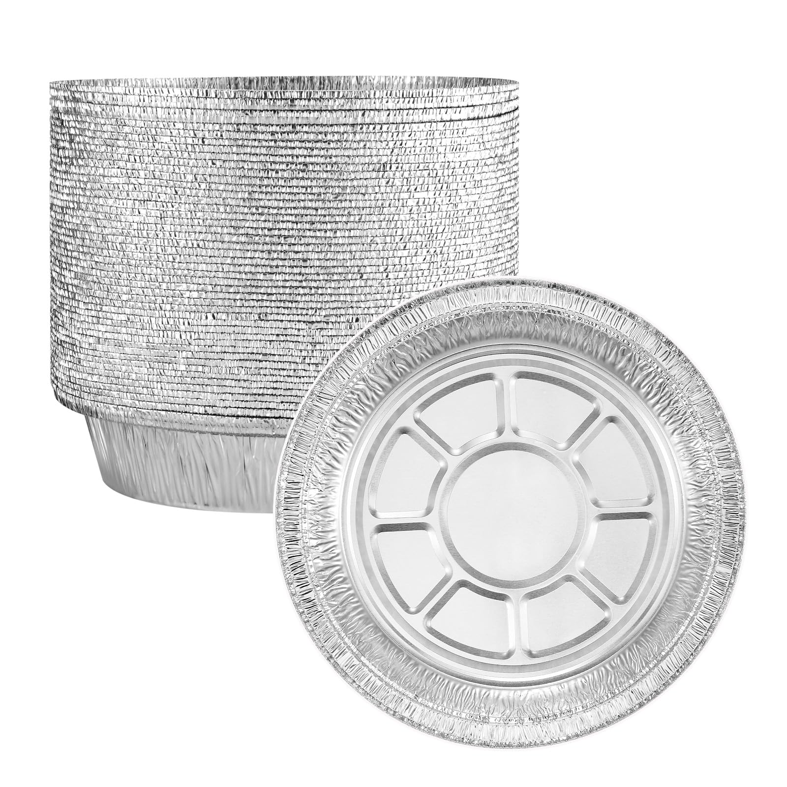 MESTAEK 7 Aluminum Foil Pans without Lids 50 Pack of 22.3 oz,Heavy Duty Disposable Containers for Roasting,Storing,Baking,Cookin