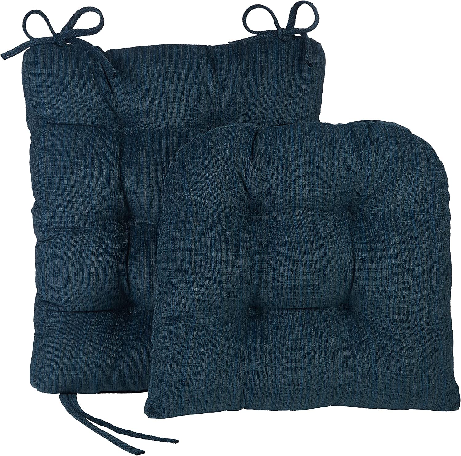 The Gripper Twill Jumbo Xl Non-Slip Rocking Chair Cushion Set With Thick Padding, Includes Seat Pad & Back Pillow With Ties For