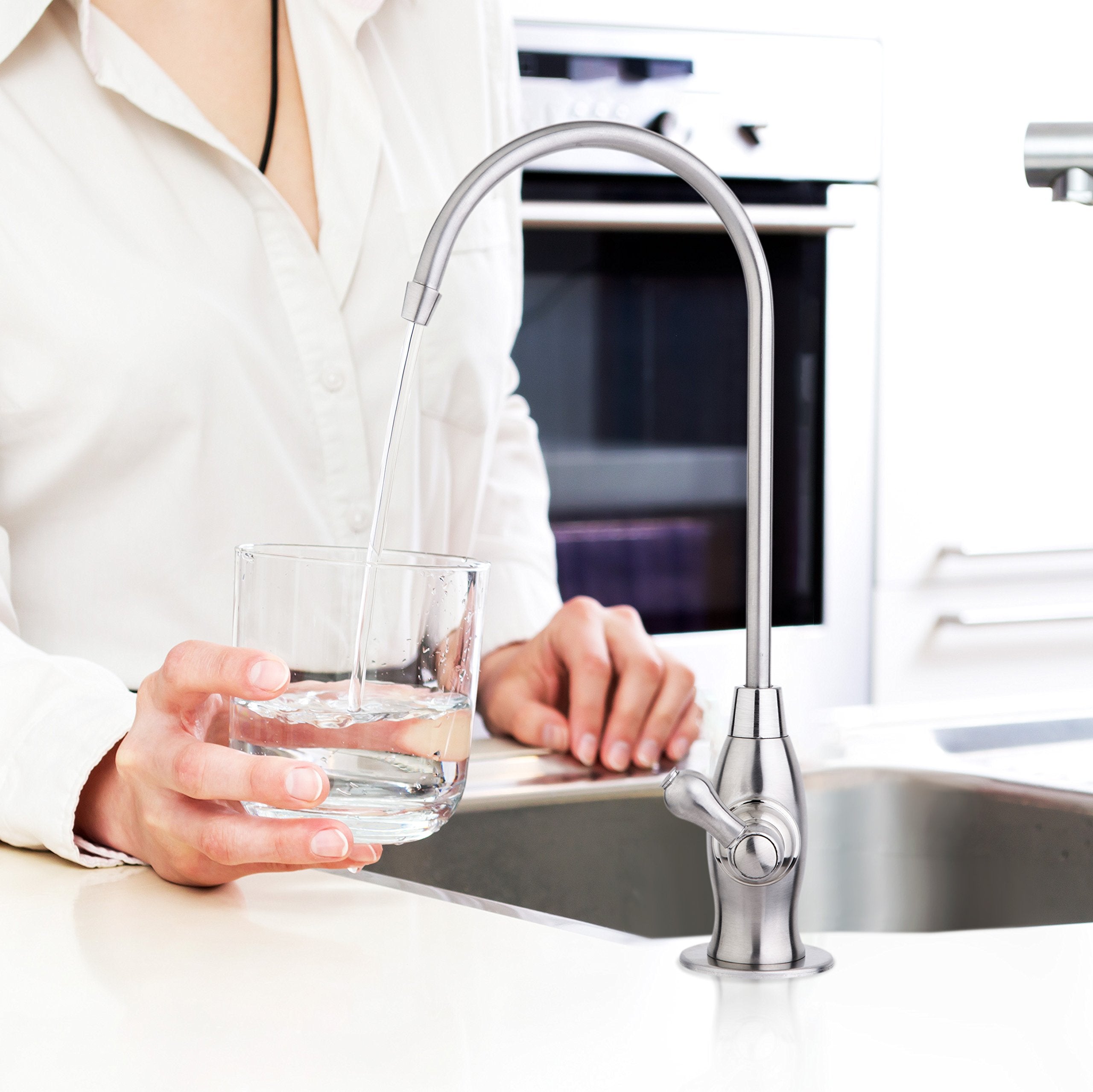 Ispring Gk1-Bn Heavy Duty Reverse Osmosis Faucet, High Spout Kitchen Bar Sink Drinking Water Faucet, Contemporary Style Ro Fauce