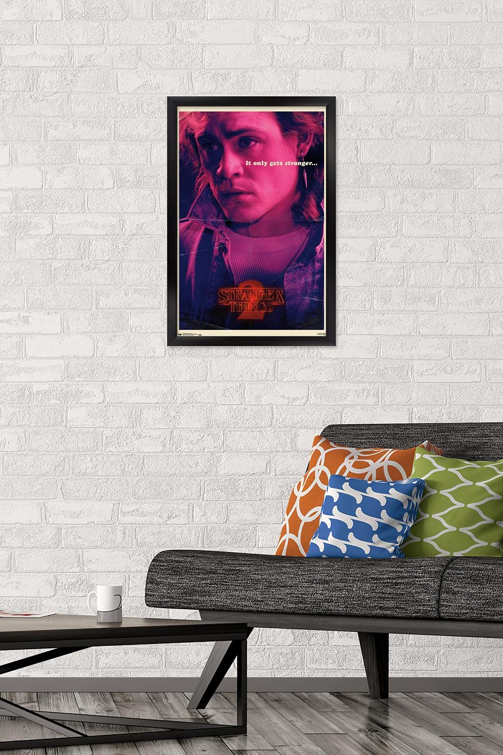Trends International Netflix Stranger Things: Season 2 - Billy Wall Poster, 14.725'' X 22.375'', Black Framed Version