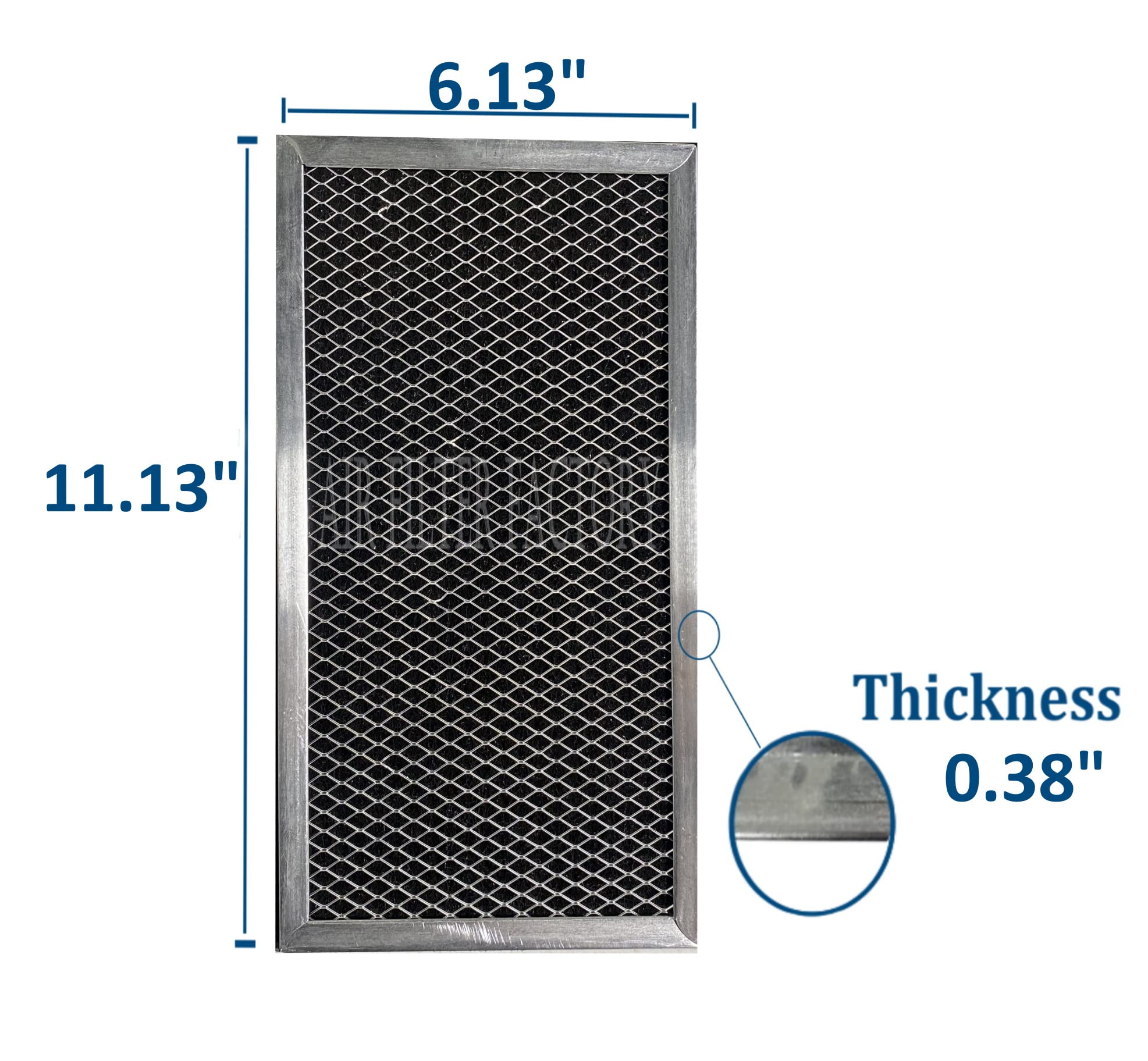 2-Pack Air Filter Factory Replacement For Ge Wb02X9883 Behind Vent Microwave Oven Charcoal Carbon Filters