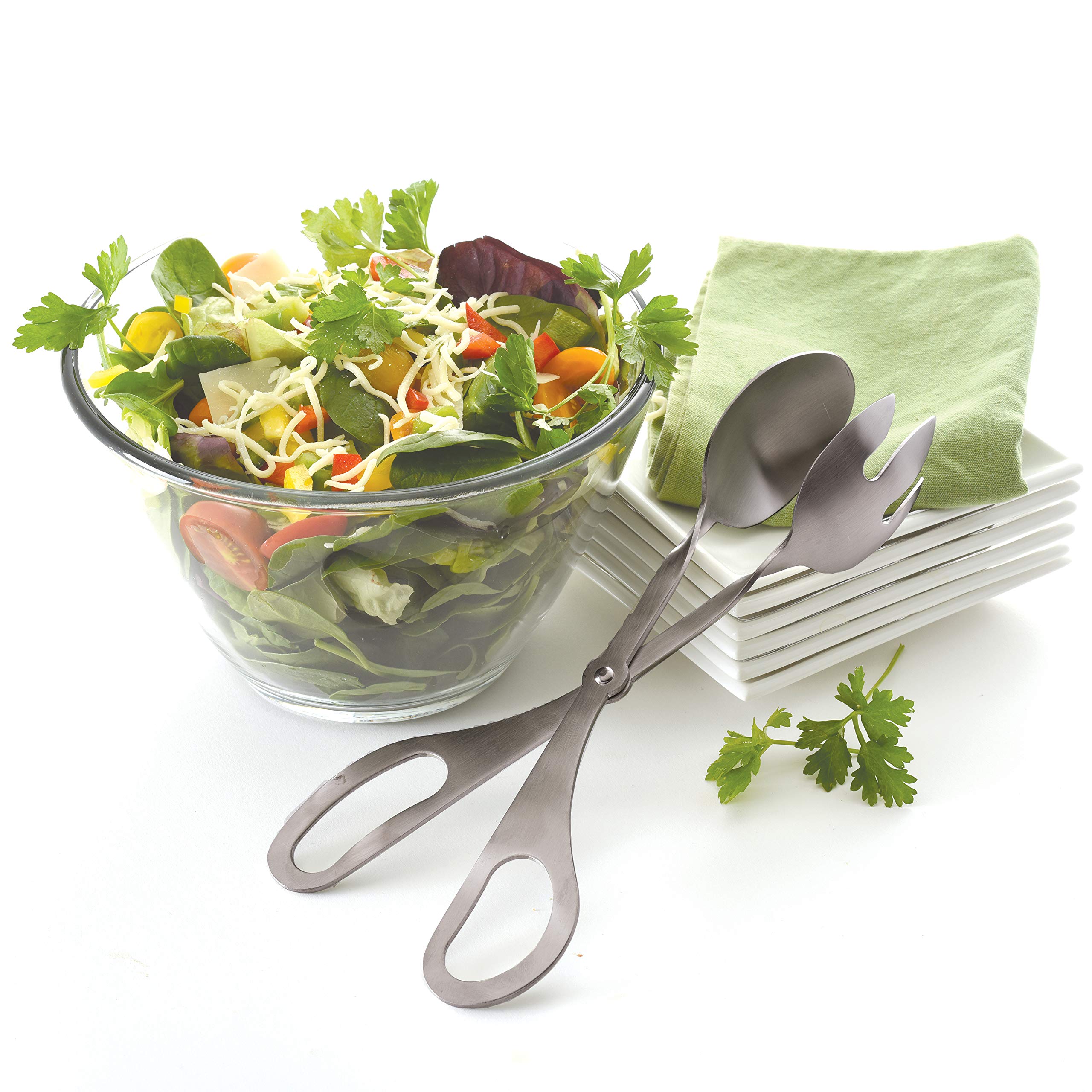 Norpro Stainless Steel Salad Tongs, 10.5-Inch, One Size