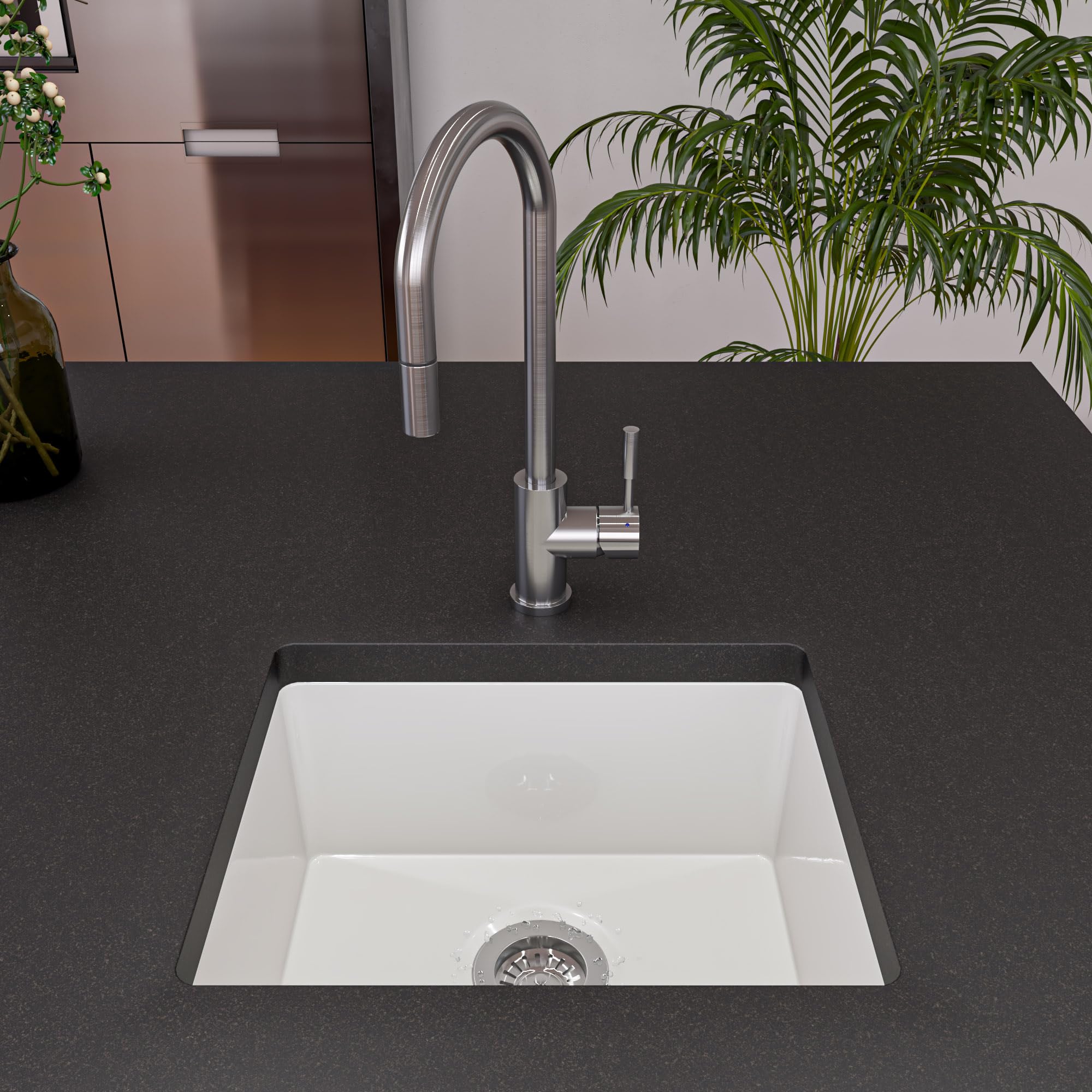 Alfi Brand Ab2017 Kitchen Sink White