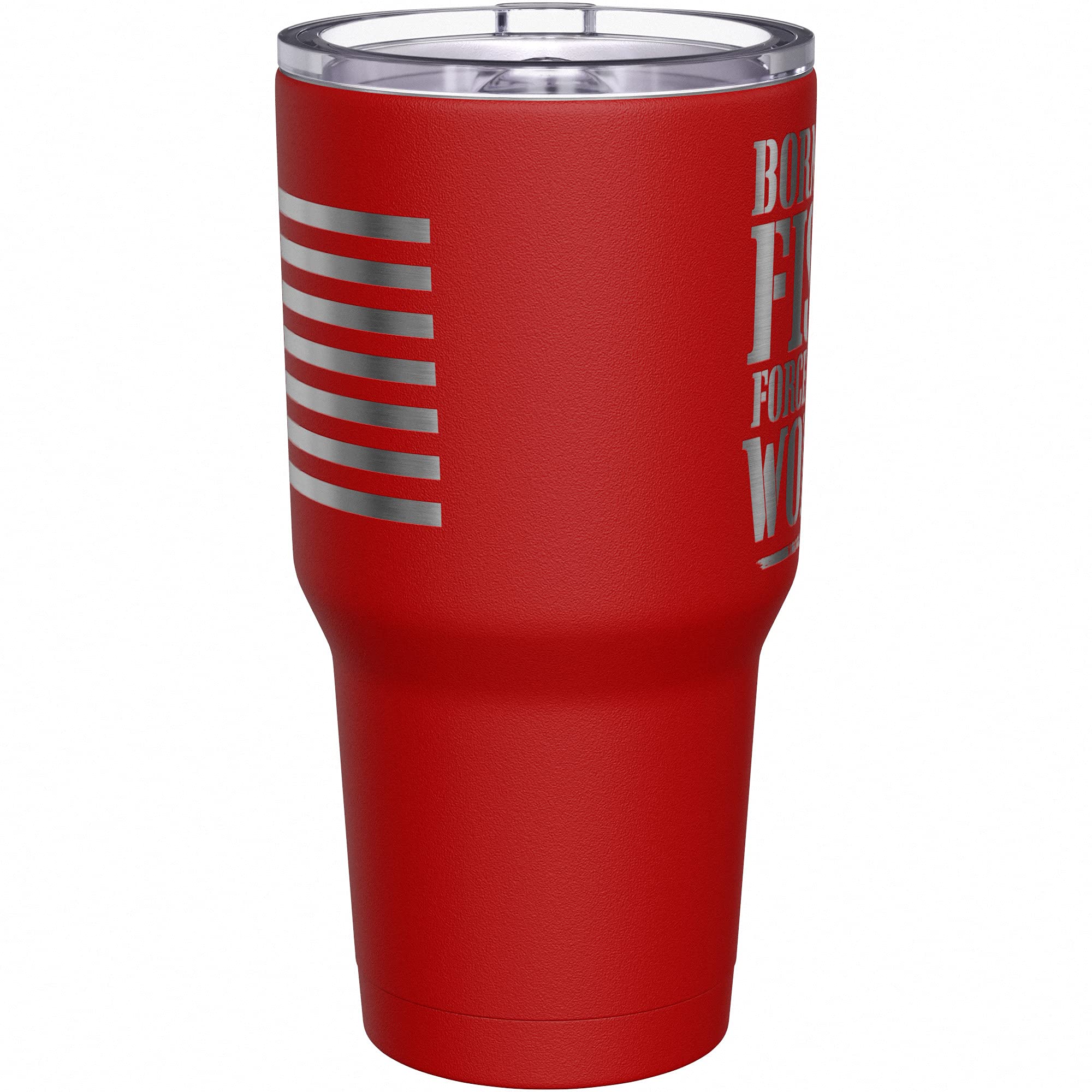 We The People Holsters - Born To Fish - Forced To Work - Fishing Travel Mug - American Flag Coffee Travel Mug - Dad Fishing Tumbler - Double Insulated Tumbler - 30 oz
