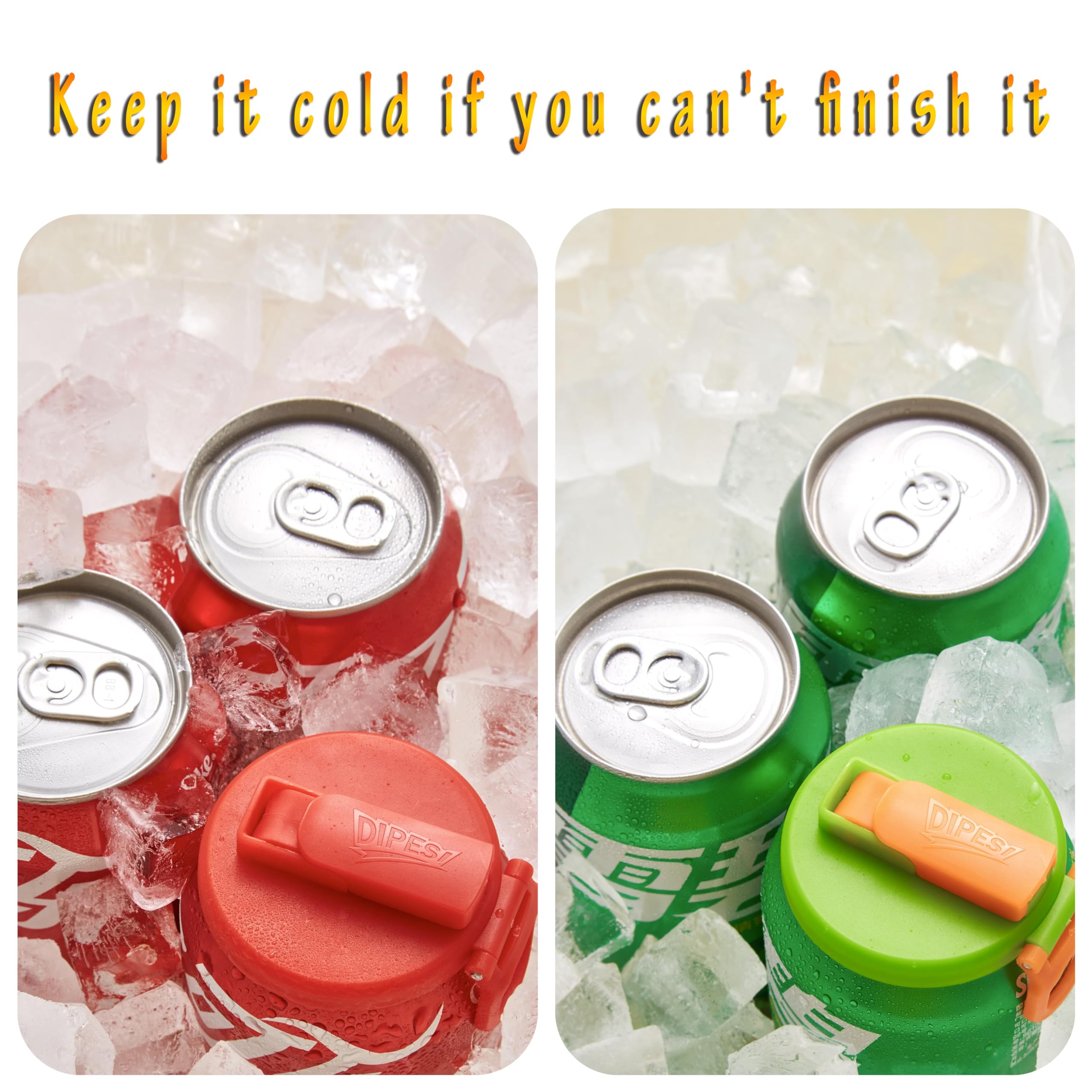 2 Color Soda Can Lids With Straw- Set Of 2, Reusable Pop Can Lids For Canned,Bpa-Free Can Covers For Soda, Leak-Proof Design(Pur