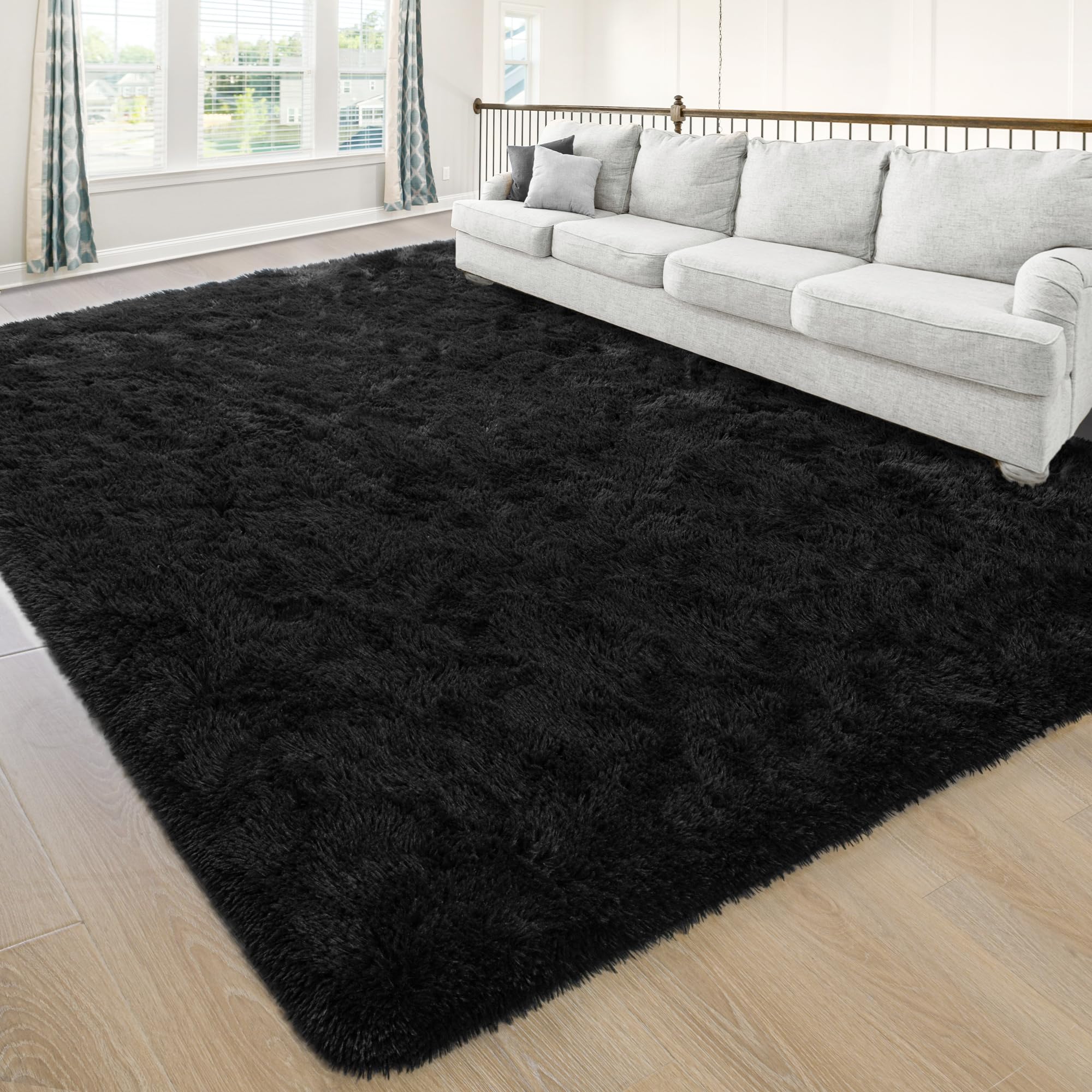 junovo Ultra Soft Area Rugs 3x5 Feet Fluffy Carpets for Bedroom Kids Girls Boys Baby Living Room Shaggy Floor Nursery Rug Home D