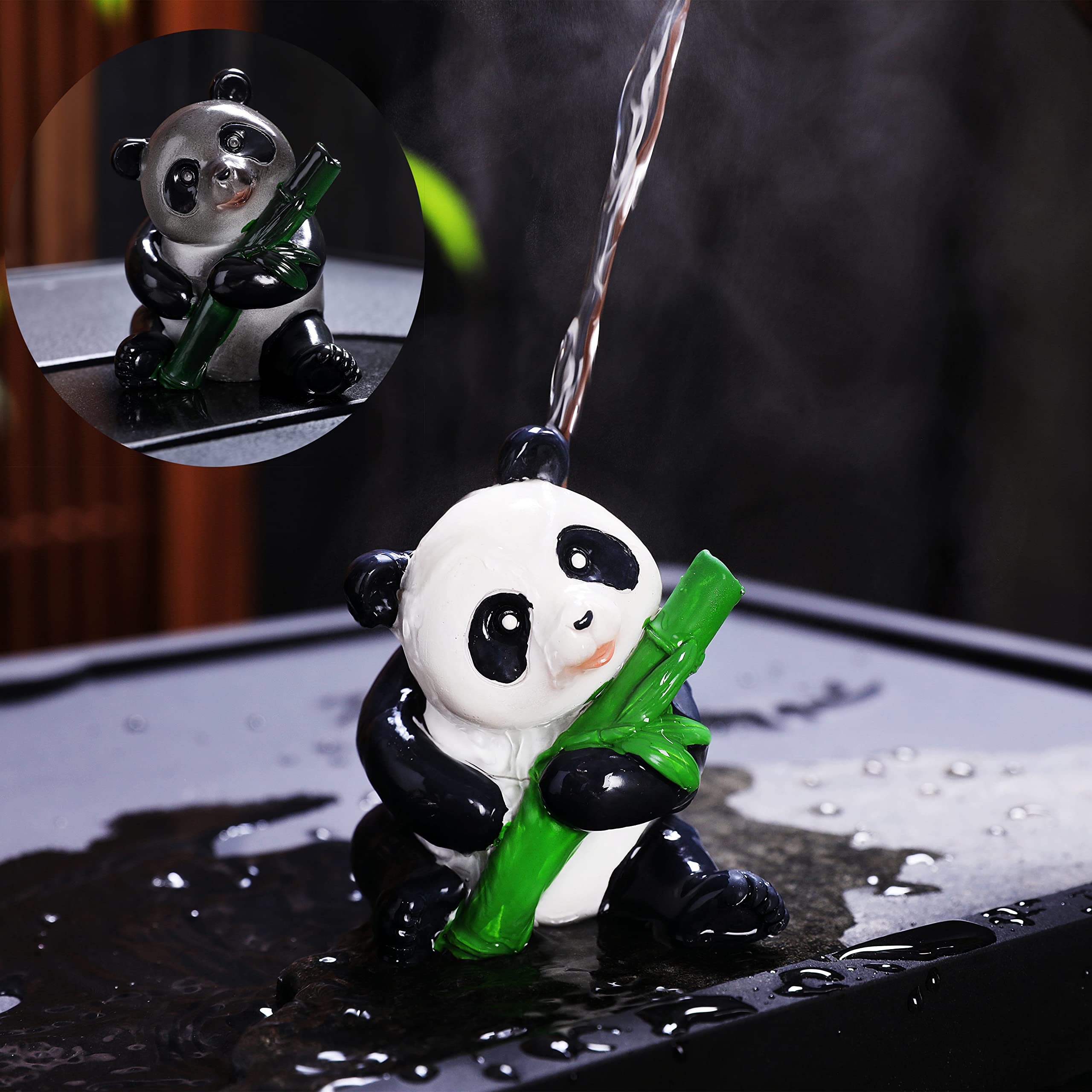 Ordersoon Exquisite Handmade Color-Changing Tea Pet - Panda Design - Perfect Tea Tray Accessory For Enthusiastic Tea Connoisseur