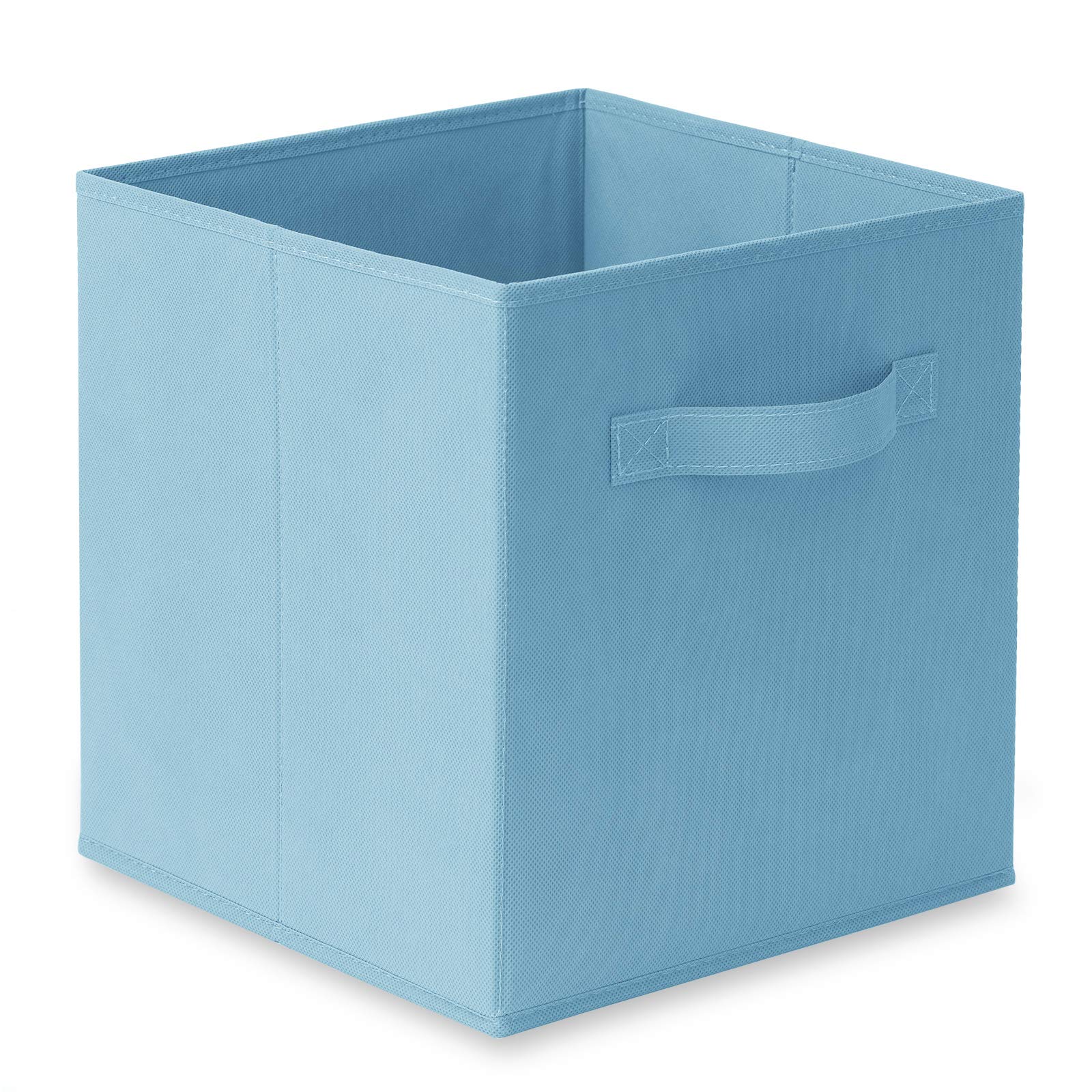 Casafield Set of 6 Collapsible Fabric Cube Storage Bins  Baby Blue - 11'' Foldable Cloth Baskets for Shelves  Cubby Organizers & More