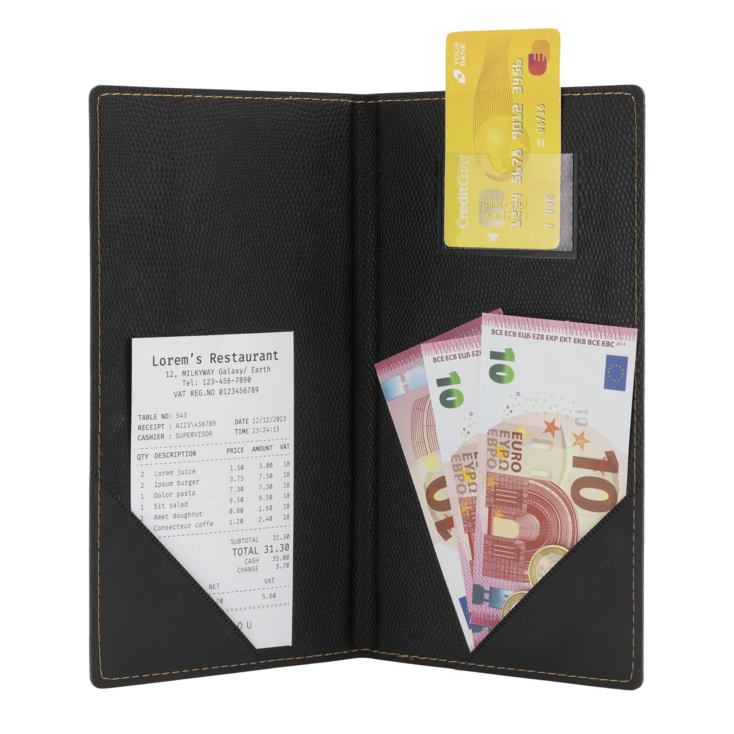 American Metalcraft Mctrbpbl Trendy Bill Presenter, Black