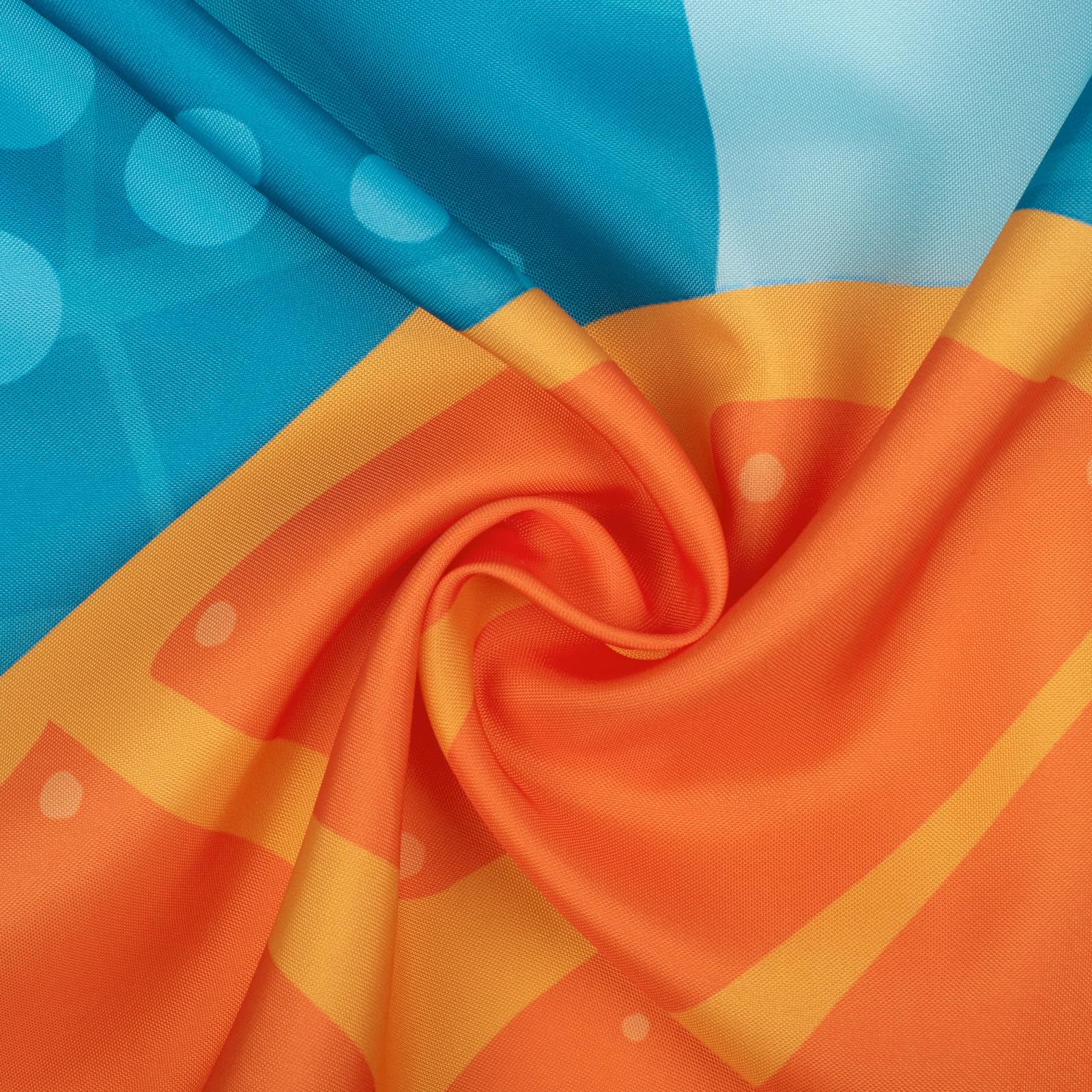 Sunlit Lovely Cartoon Sea Creatures Fabric Shower Curtain For Kids, Whale Turtle And Fish Bathroom Decor Curtain For Girls And B