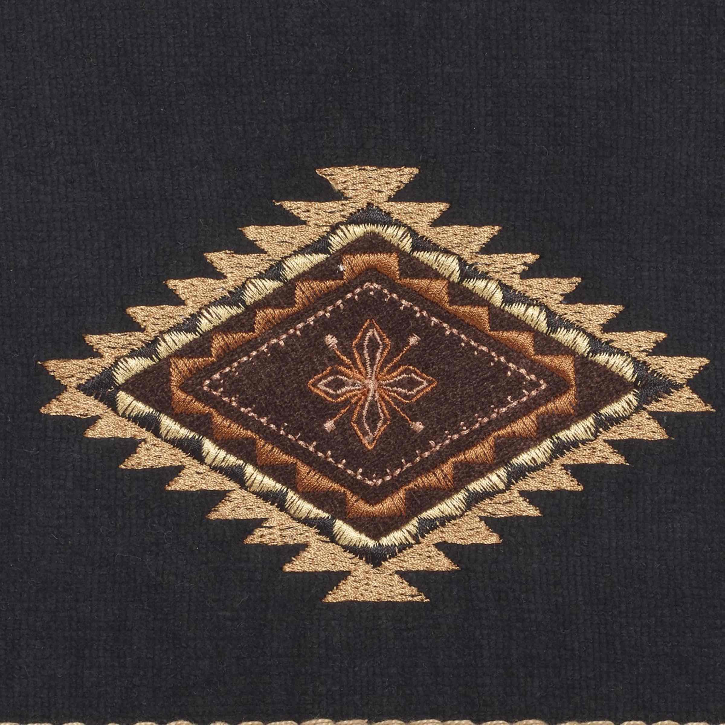 Avanti Linens 17722Blk Mojave Hand Towel, Black, 28.00'' X 16.00''