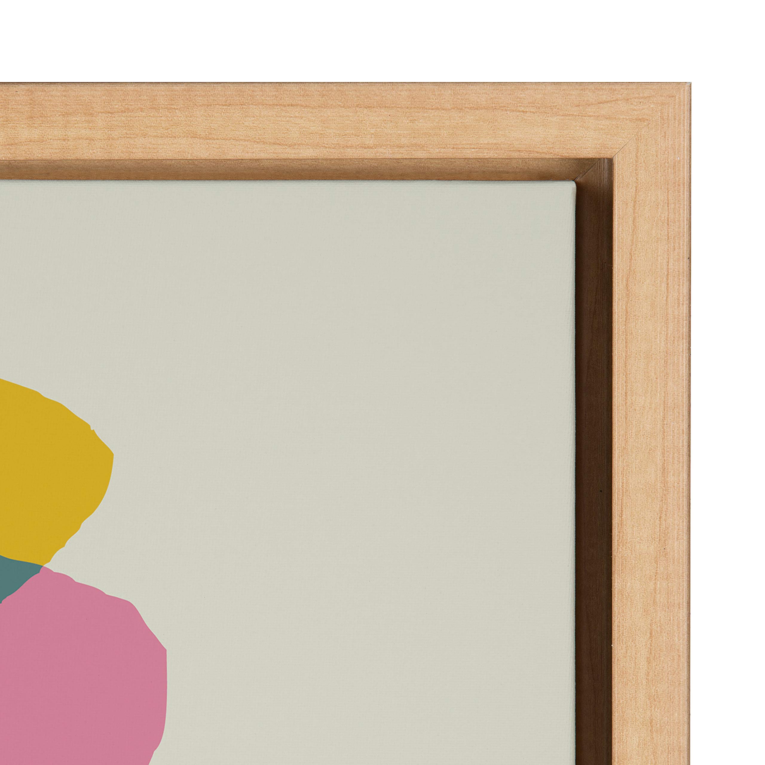 Kate And Laurel Sylvie Llama Mesatawe Framed Canvas By Rachel Lee, 18X24 Natural, Whimsical Abstract Wall Decor