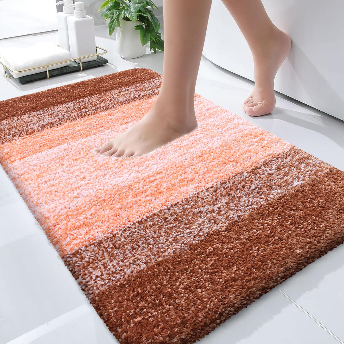Olanly Bathroom Rugs Mat 30X20, Extra Soft Absorbent Microfiber Bath Rugs, Rubber Backing, Quick Dry, Machine Washable Bath Mats