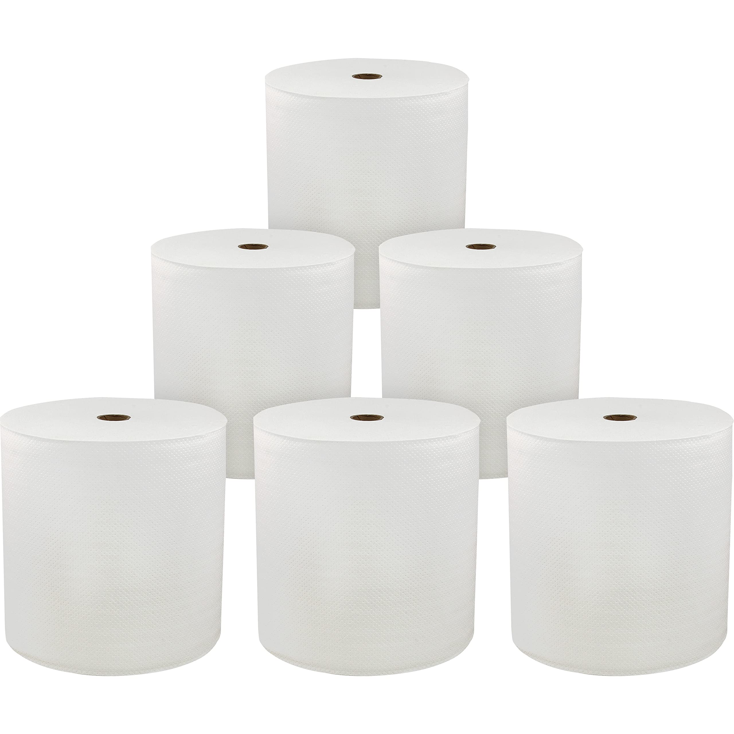 Genuine Joe Solutions Solutions 850' Hardwound Paper Towels, 6 Rolls, 7'' X 850 Ft, White