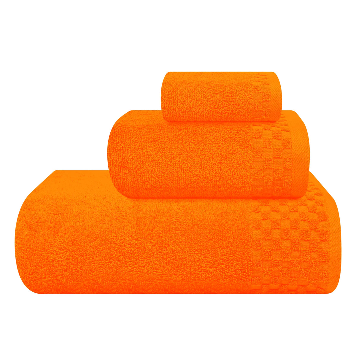 Myown Ultra Soft 3 Pack Cotton Towel Set, Contains A Bath Towels 28X55 Inch, A Hand Towels 16X24 Inch & A Wash Coths 12X12 Inch,