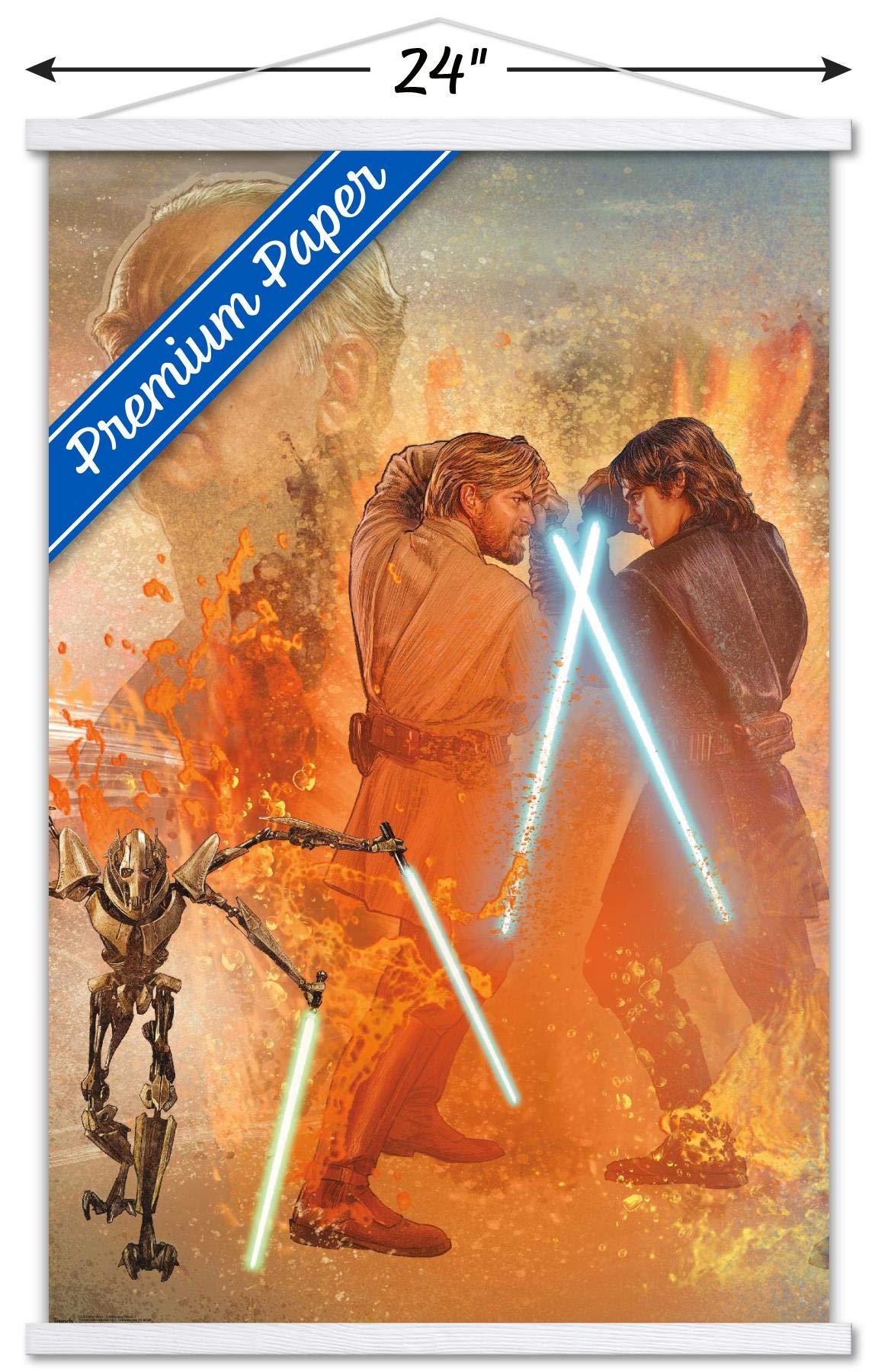 Trends International Star Wars: Revenge Of The Sith - Celebration Mural Wall Poster, 22.375'' X 34'', Premium Print And White Ha
