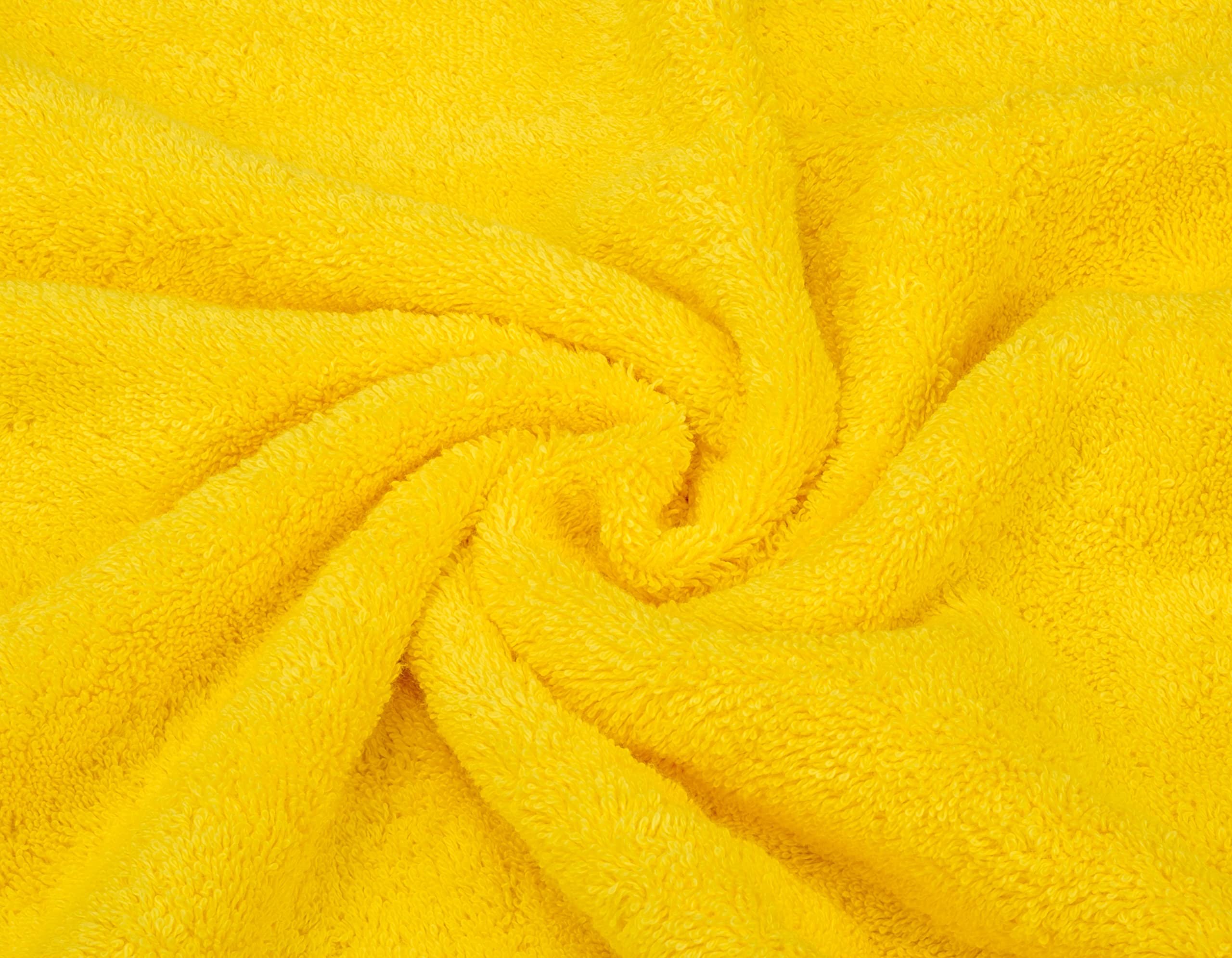 American Soft Linen Luxury 3 Piece Towel Sets  1 Bath Towel 1 Hand Towel 1 Washcloth  100% Turkish Cotton Towels for Bathroom  Yellow Towel Set