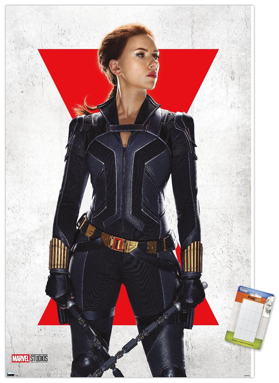 Trends International Marvel Black Widow - Black Widow One Sheet Wall Poster, 14.72'' X 22.37'', Premium Poster & Mount Bundle