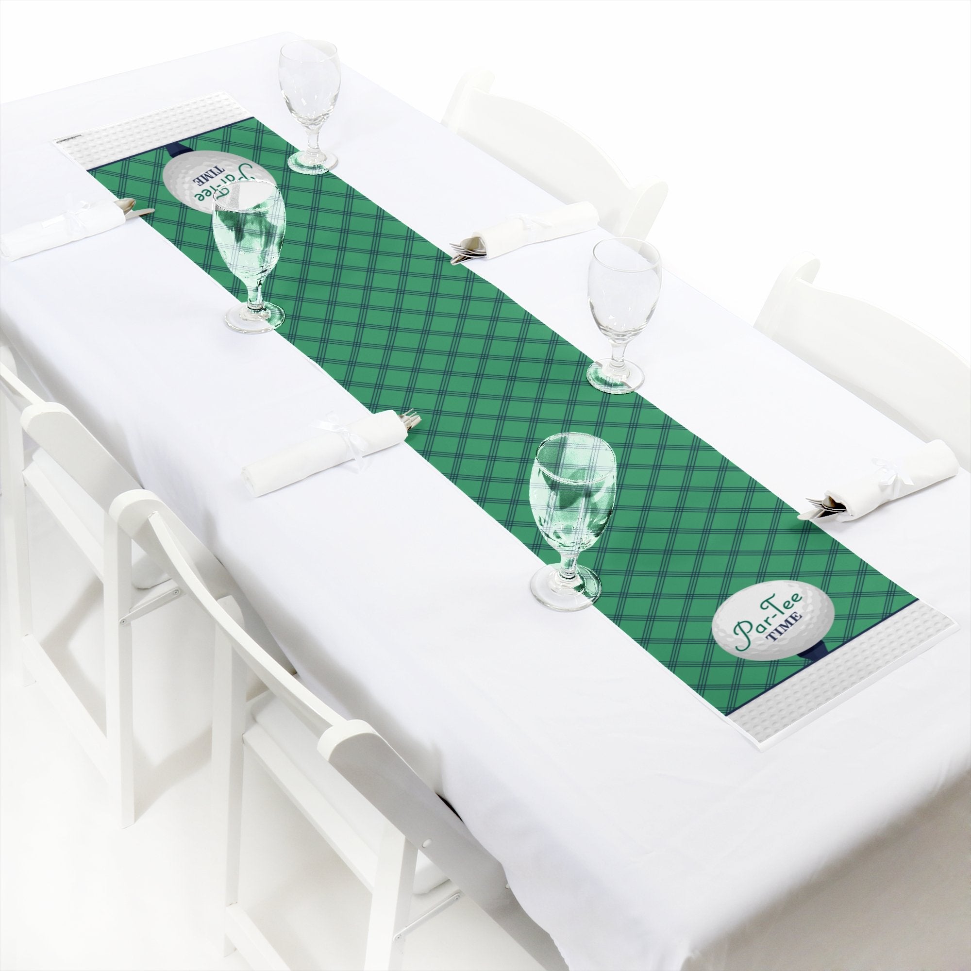 Big Dot Of Happiness Par-Tee Time - Golf - Petite Birthday Or Retirement Party Paper Table Runner - 12 X 60 Inches