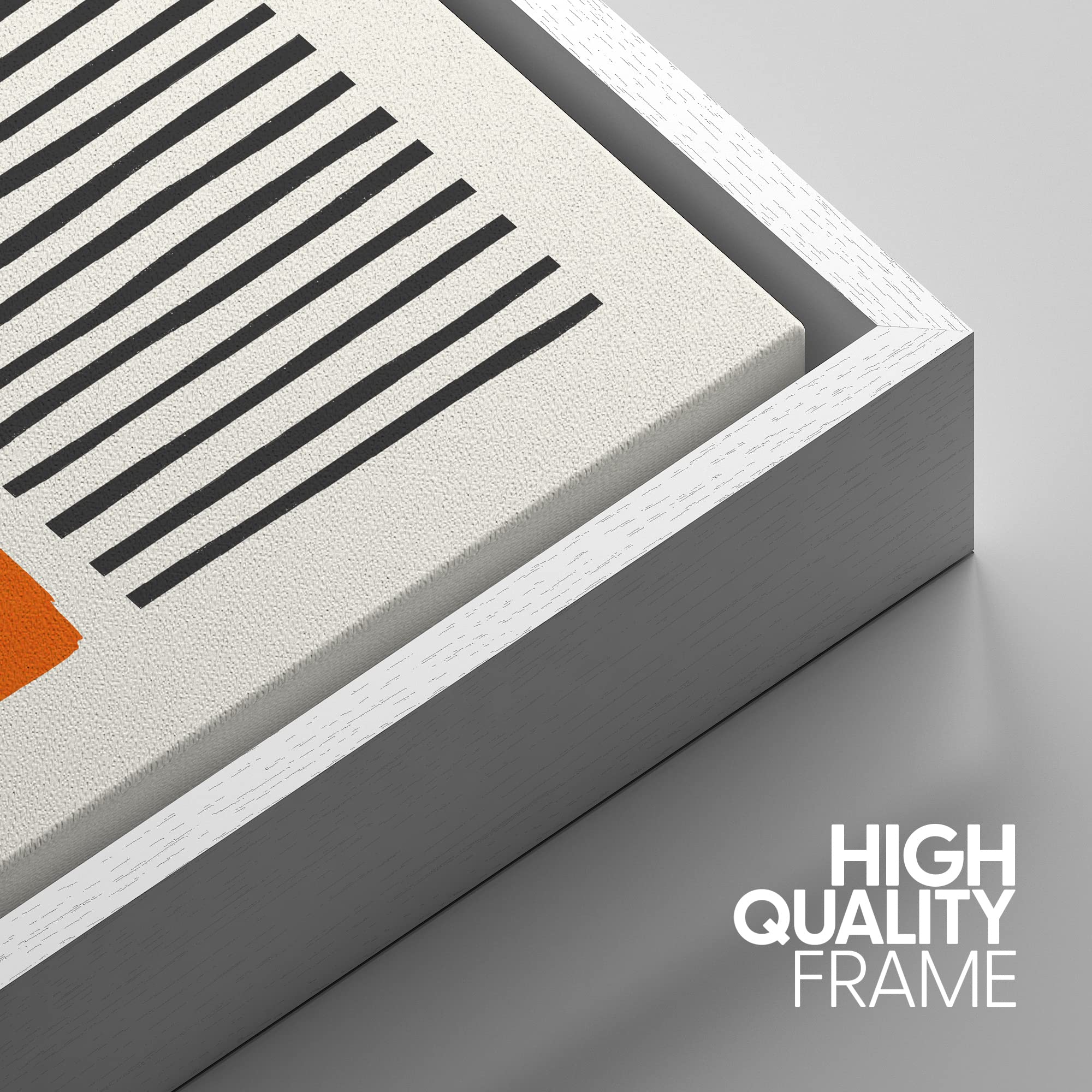 Idea4Wall Framed Canvas Print Wall Art Set Mid-Century Bright Neon Color Block Mosaic Abstract Shapes Illustrations Minimalism B