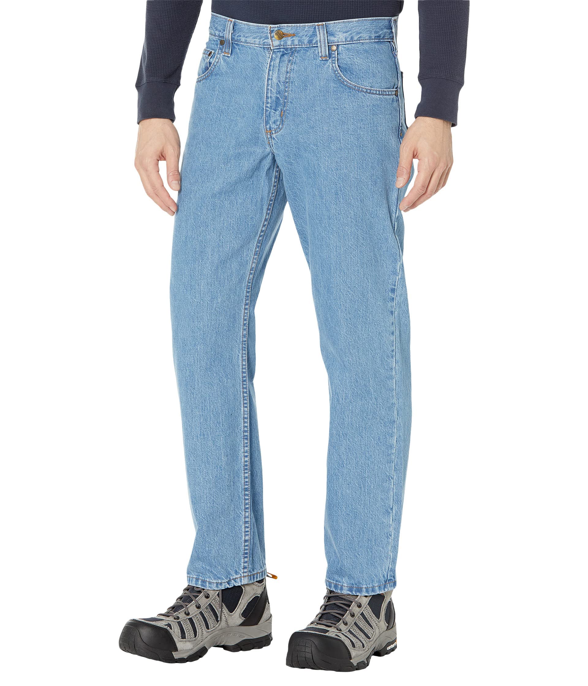 Carhartt Mens Relaxed Fit 5-Pocket Jean, Cove, 34W X 32L