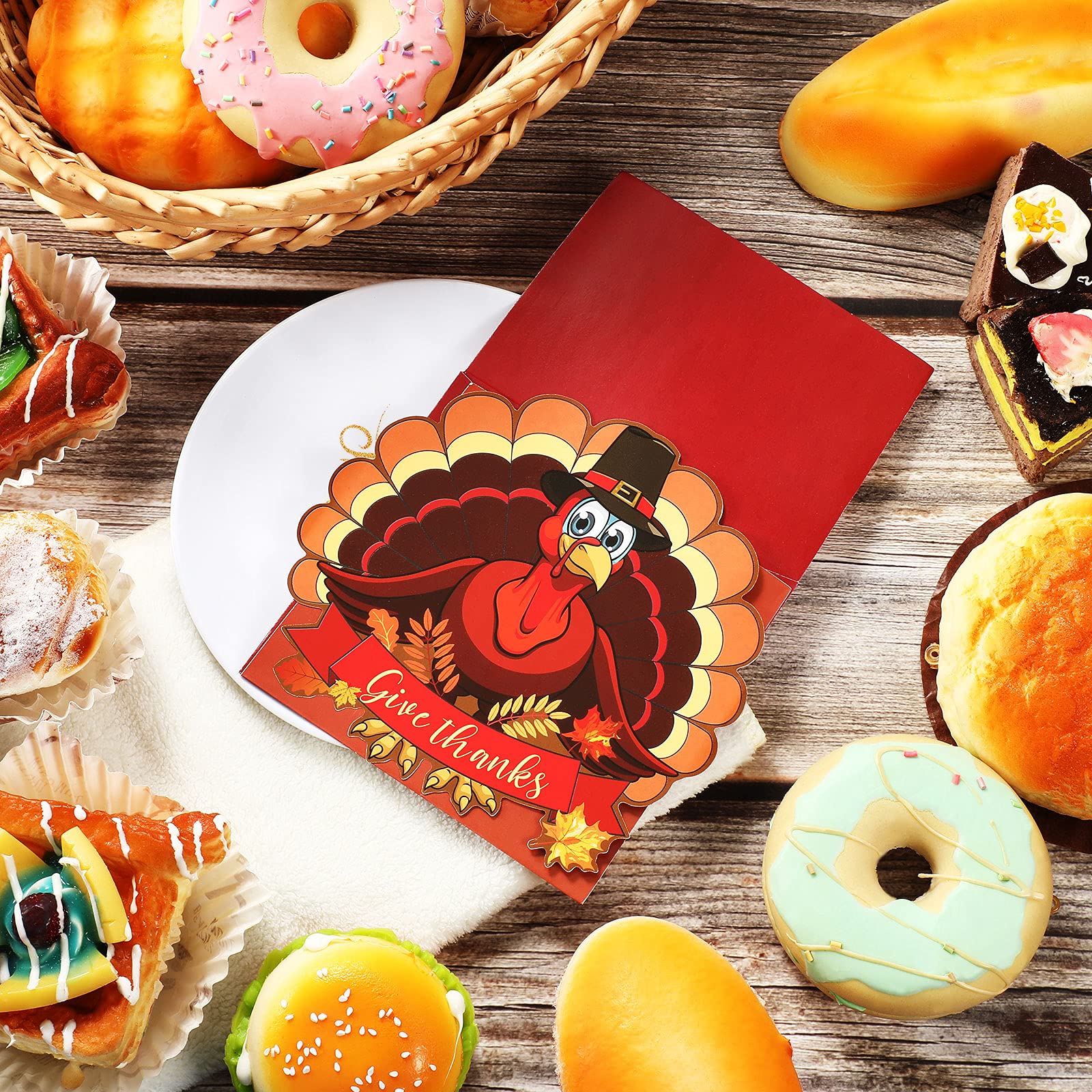 36 Pieces Thanksgiving Utensil Cutlery Holders Cutlery Wraps Bag With Maple Leaf And Turkey Give Thanks Cutlery Pouch Holder Sil