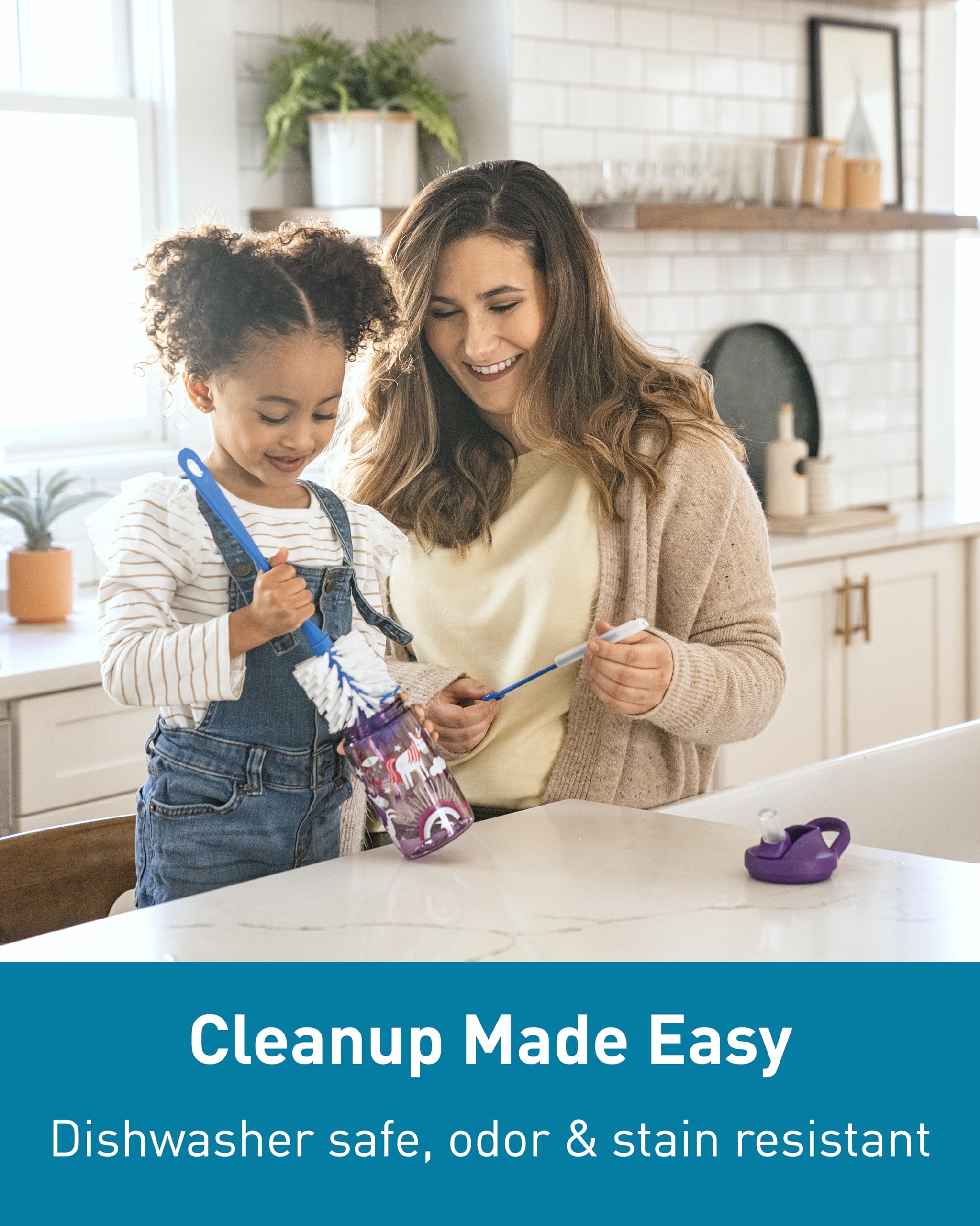 Camelbak Eddy+ 14Oz Kids Water Bottle With Tritan Renew - Straw Top, Leak-Proof When Closed, Magical Mermaids