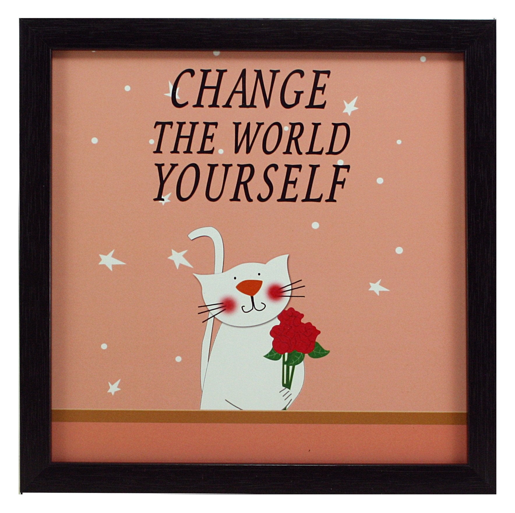 Indianara 3 Piece Set of Framed Wall Hanging Kids Room Decor Art Prints 8.7 INCH X 8.7 INCH Without Glass