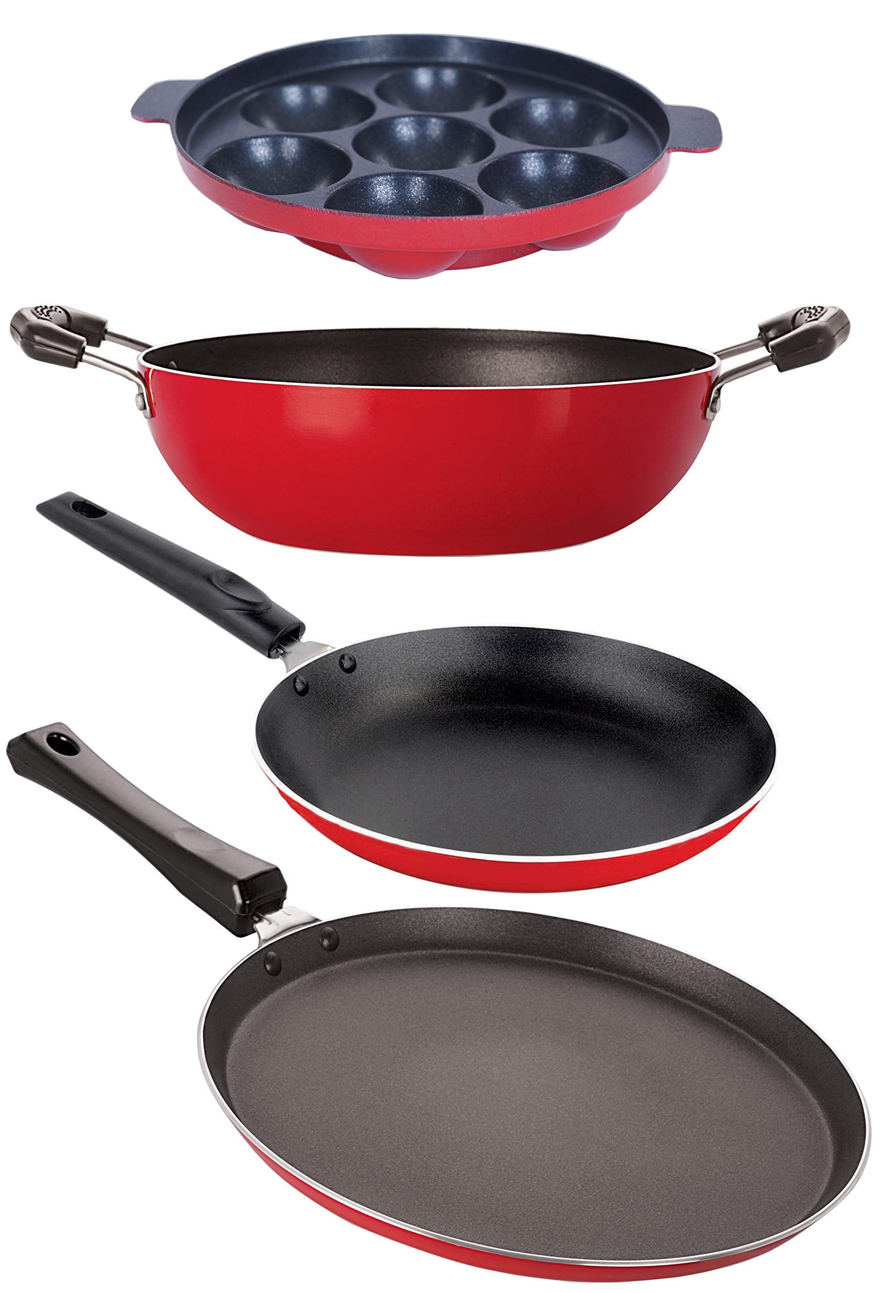 Nirlon NonStick Aluminium 4 Piece Gas Compatible Heat Resistance Cooking Utensil Combo Set Online At Your Best Price