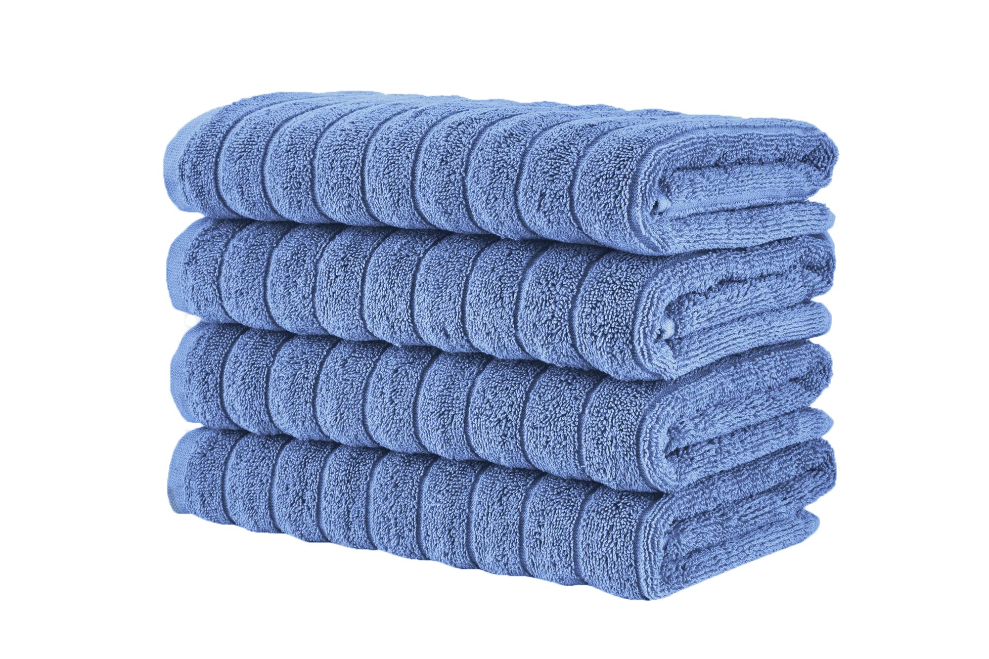 Classic Turkish Towels - Luxury Ribbed Hand Towels, 100% Turkish Cotton, Quick Dry, Soft And Absorbent Bathroom Towels, Brampton