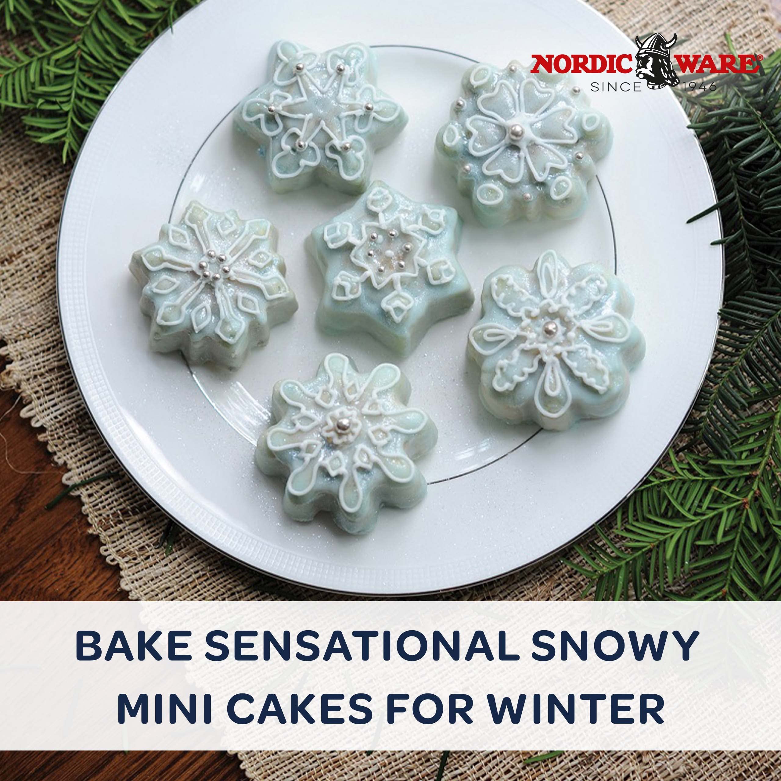 Nordic Ware Frozen Snowflake Cakelet Pan