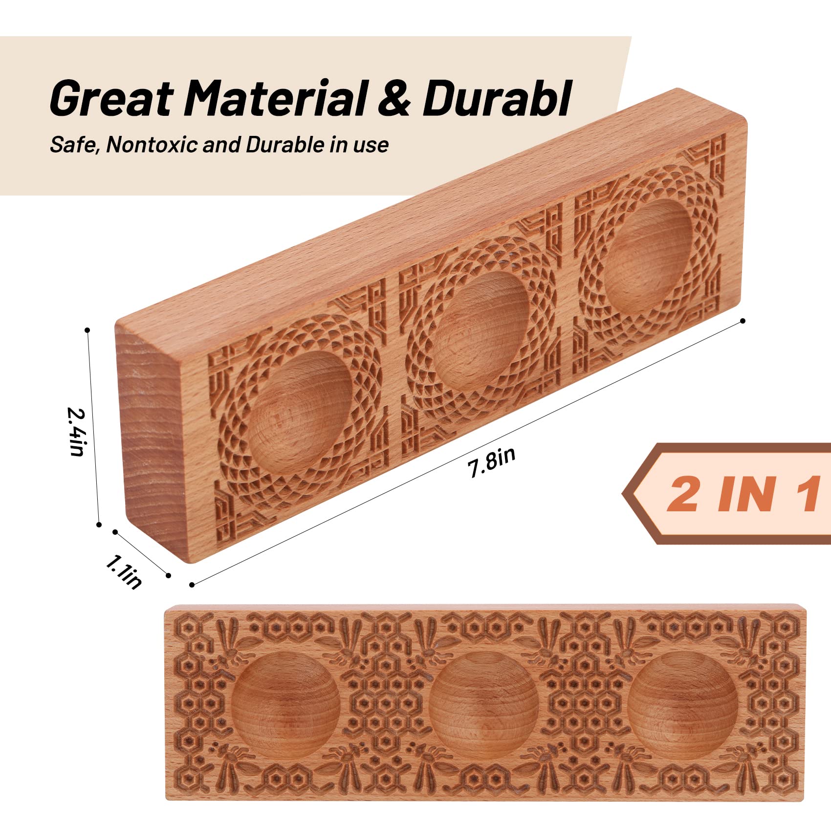 Wooden Ravioli Mold Handmade Pasta Ravioli Board Wood Ravioli Mould Homemade Fresh Pasta Wooden Board Tools, Maveite 2 In 1 Brai