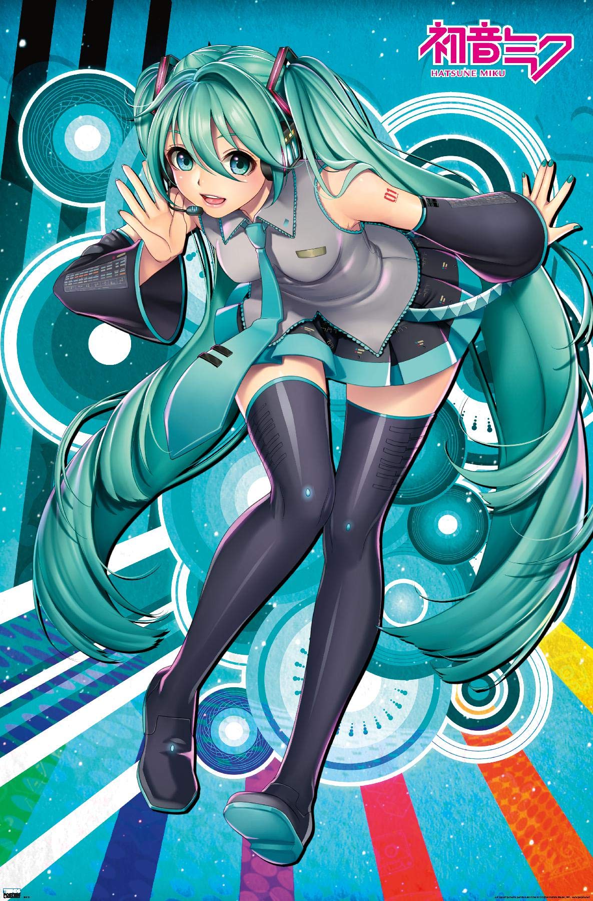 Trends International Hatsune Miku - Whisper Wall Poster, 14.72'' X 22.37'', Premium Unframed Version