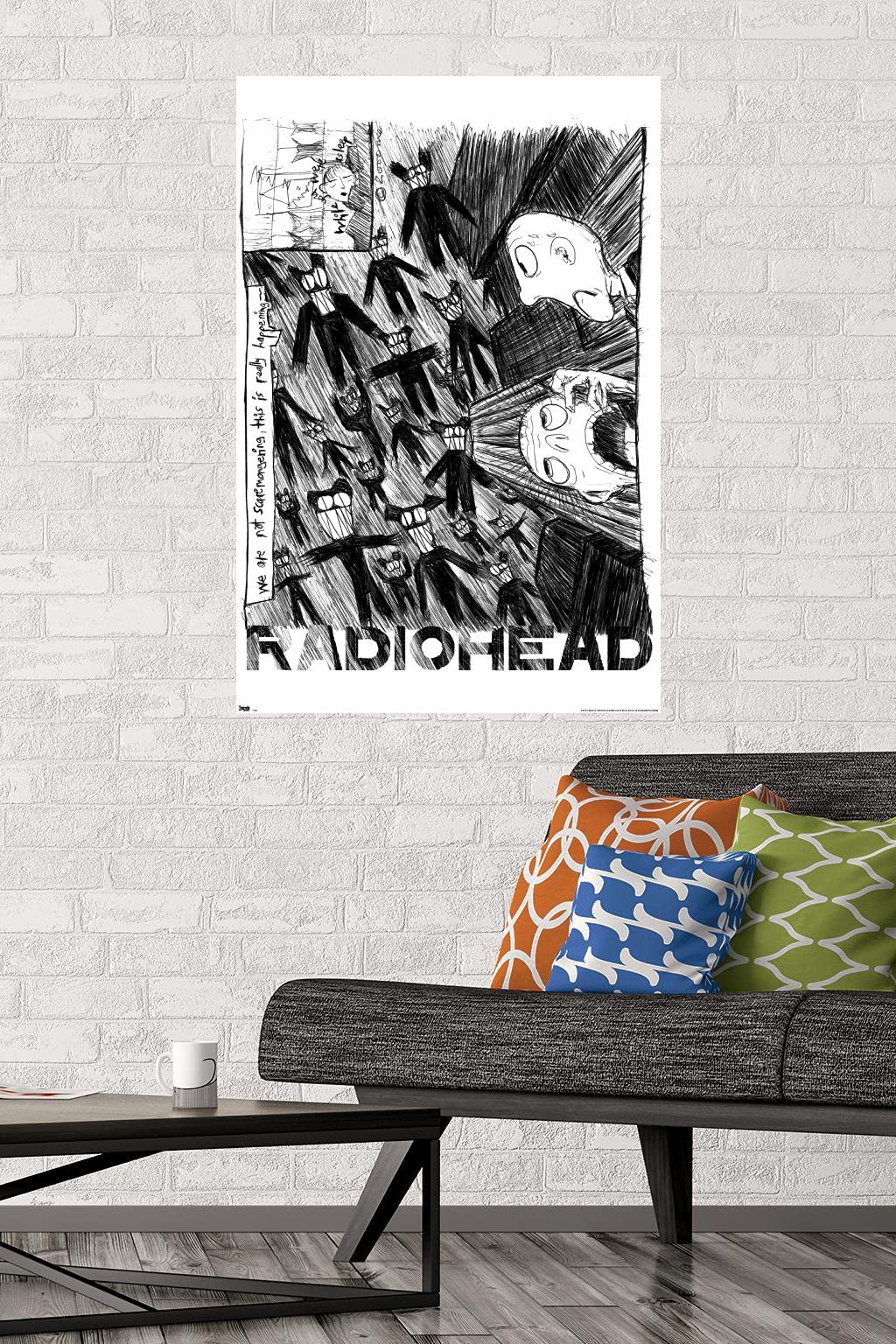 Trends International Radiohead - Scribble Wall Poster, 22.375'' X 34'', Unframed Version