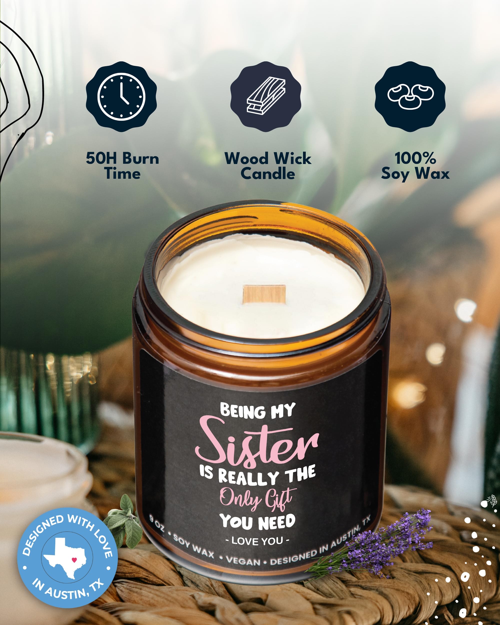 Funny Sister Candle  Best Sister Gifts  Funny Gifts For Sister Gift Ideas  Funny Sister Gifts From Sister To Sister Gifts  Best Friend Sister Gifts  Special Sister Birthday Gifts From Sister Christmas