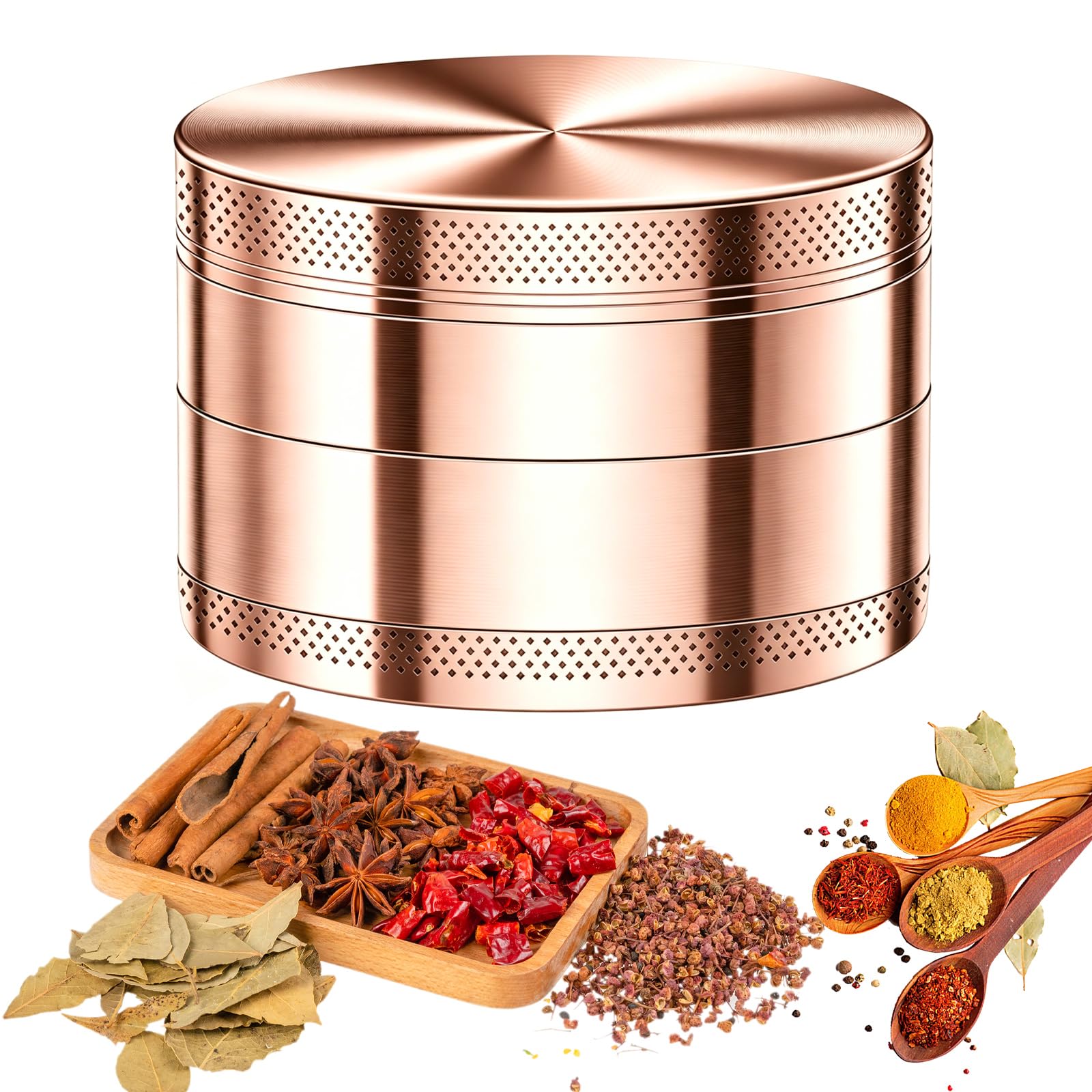 2.5 Spice Grinder Zinc Alloy Kitchen Grinder Tools Rose Golden