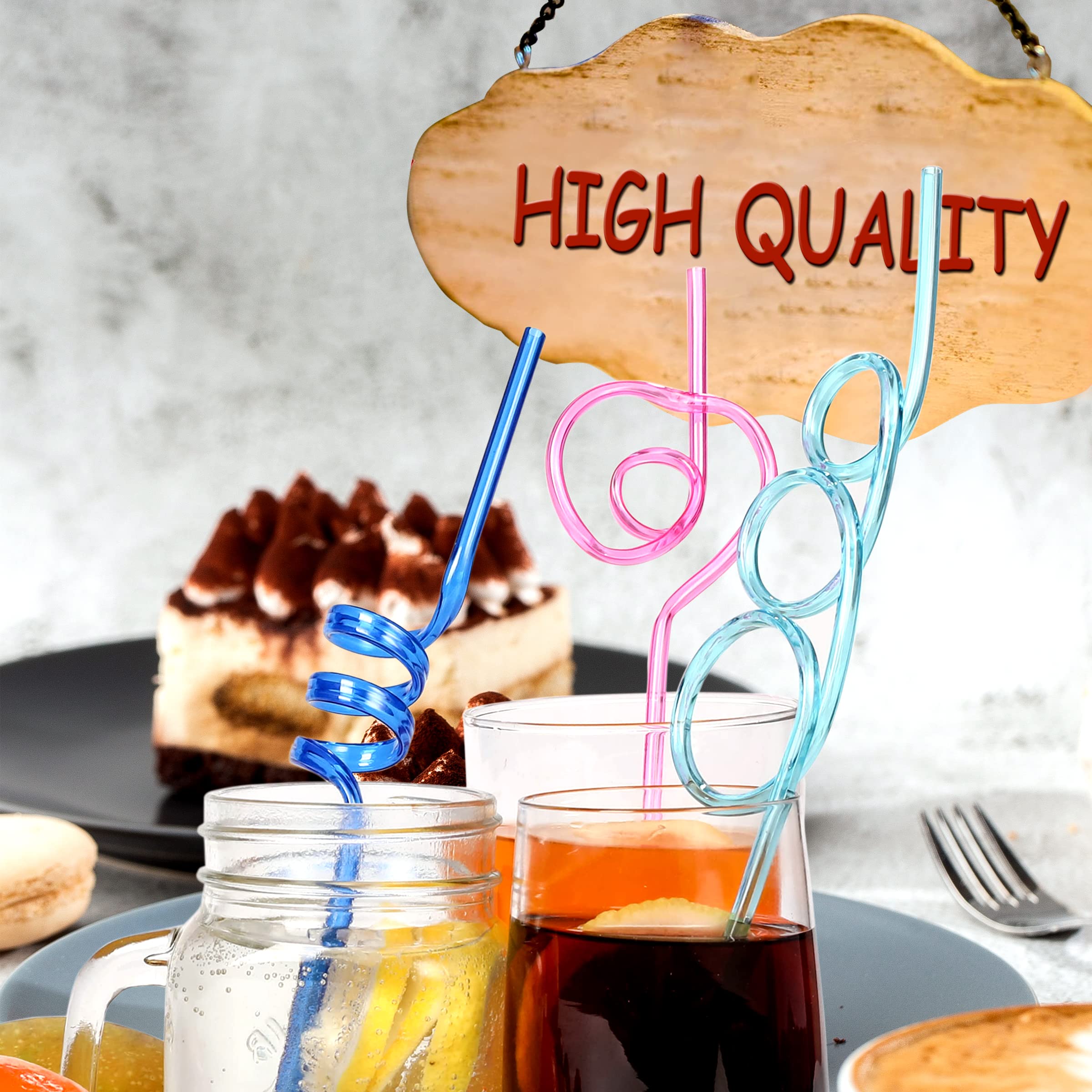 36 Pcs Crazy Straws, Colorful Funny Straws For Kids Reusable Silly Straws For Kids, Great For Parties And Birthday Party
