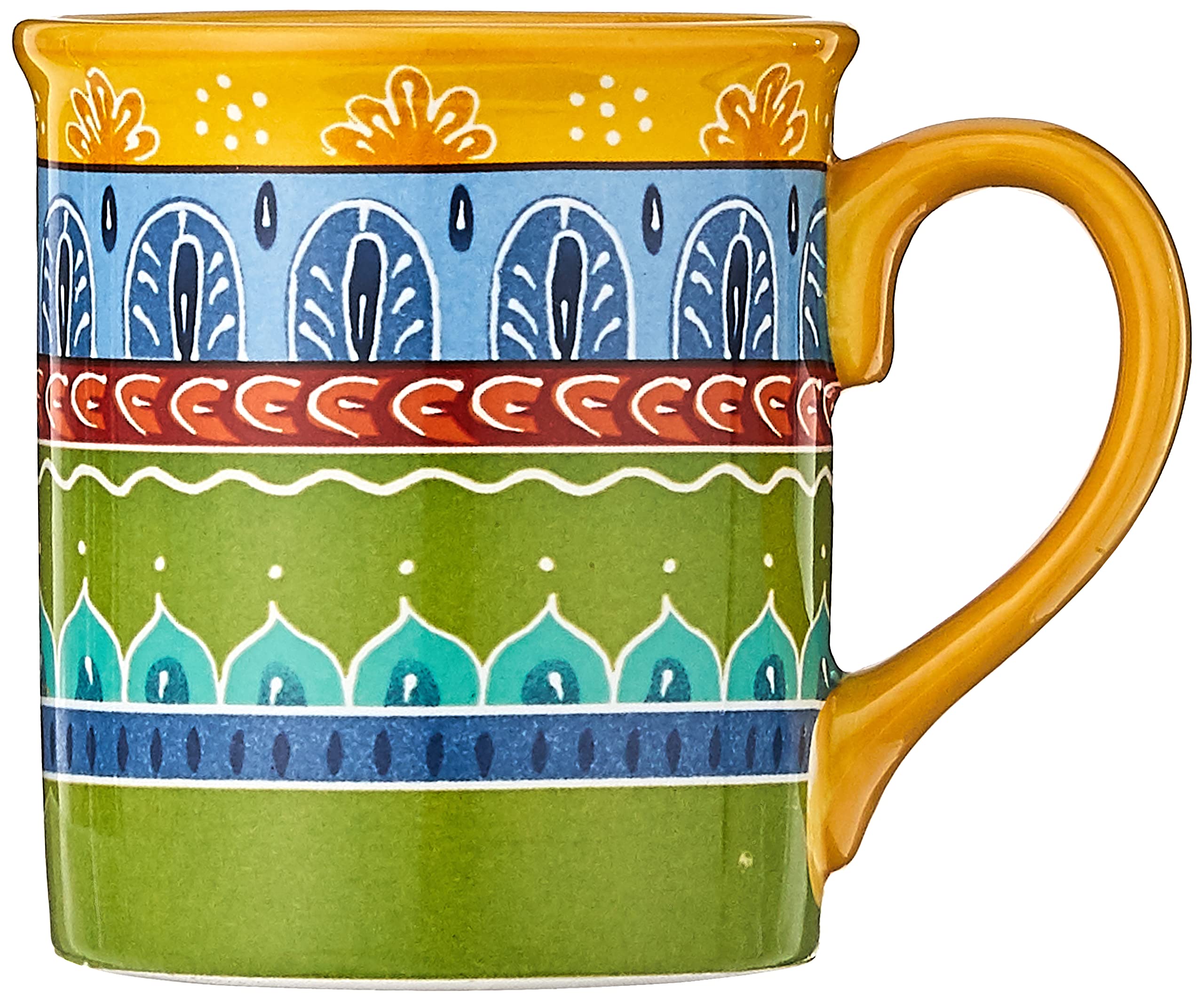 Certified International Valencia Mugs (Set Of 4), 16 Oz, Multicolor