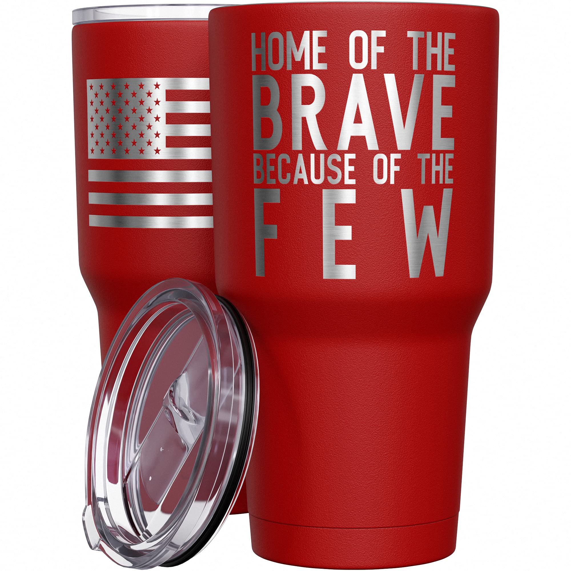 We The People Holsters - Home Of The Brave Because Of The Few - We The People Travel Mug - American Flag Coffee Travel Mug - Ame
