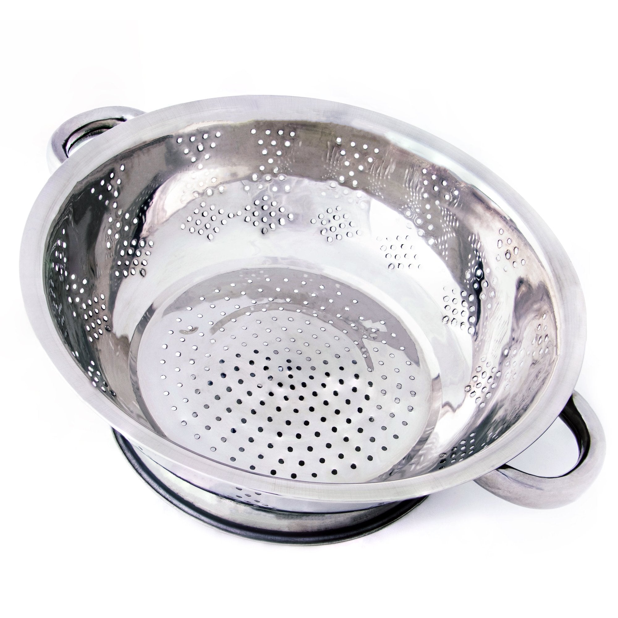 Kchen Rust Proof Stainless Steel Kitchen Colander For Straining, Steaming, Draining & Rinsing (11- Inch)