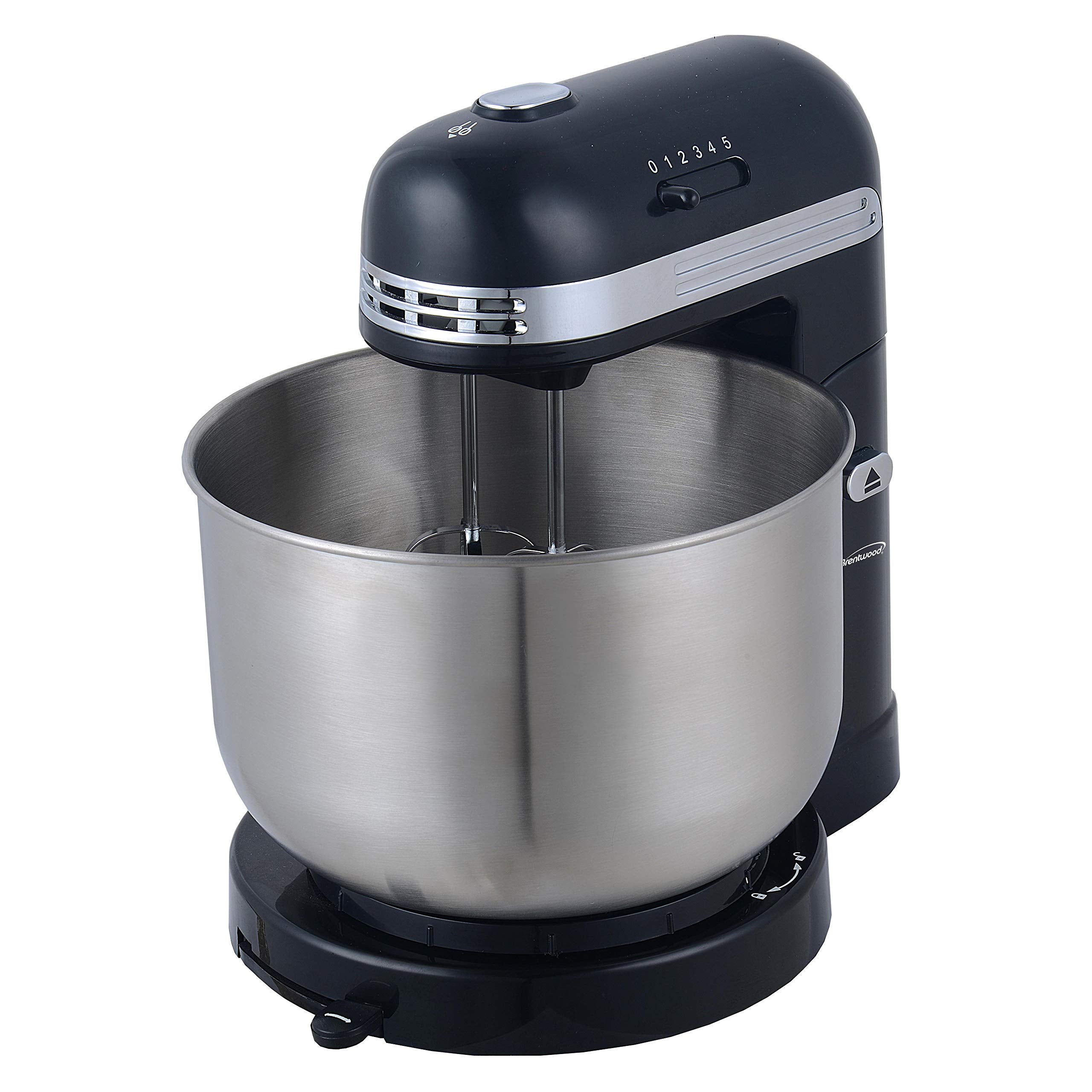 Brentwood Appliances Btwsm1162Bk 5-Speed Stand Mixer With 3-Quart Stainless Steel Mixing Bowl (Black), One Size