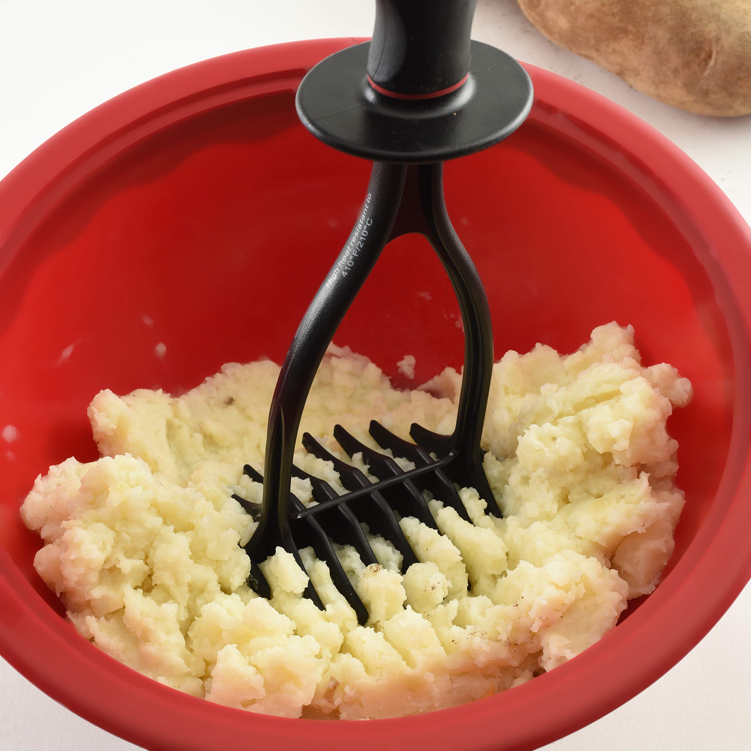 Norpro Black Nylon 11 Inch Potato Masher, 3.75 X 3.5 X 11