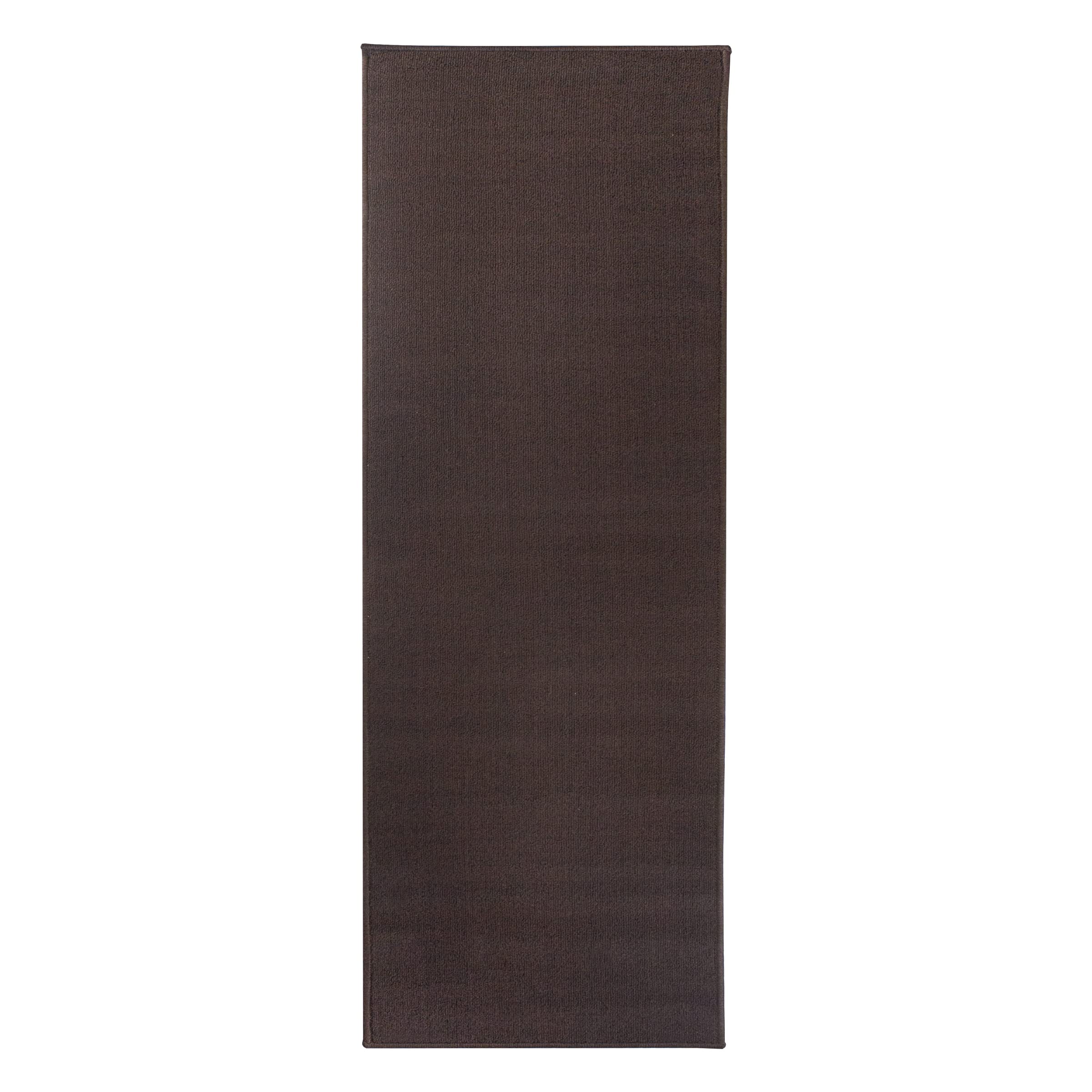 Ritz Accent Rug, 20-Inch by 60-Inch, Chocolate Brown