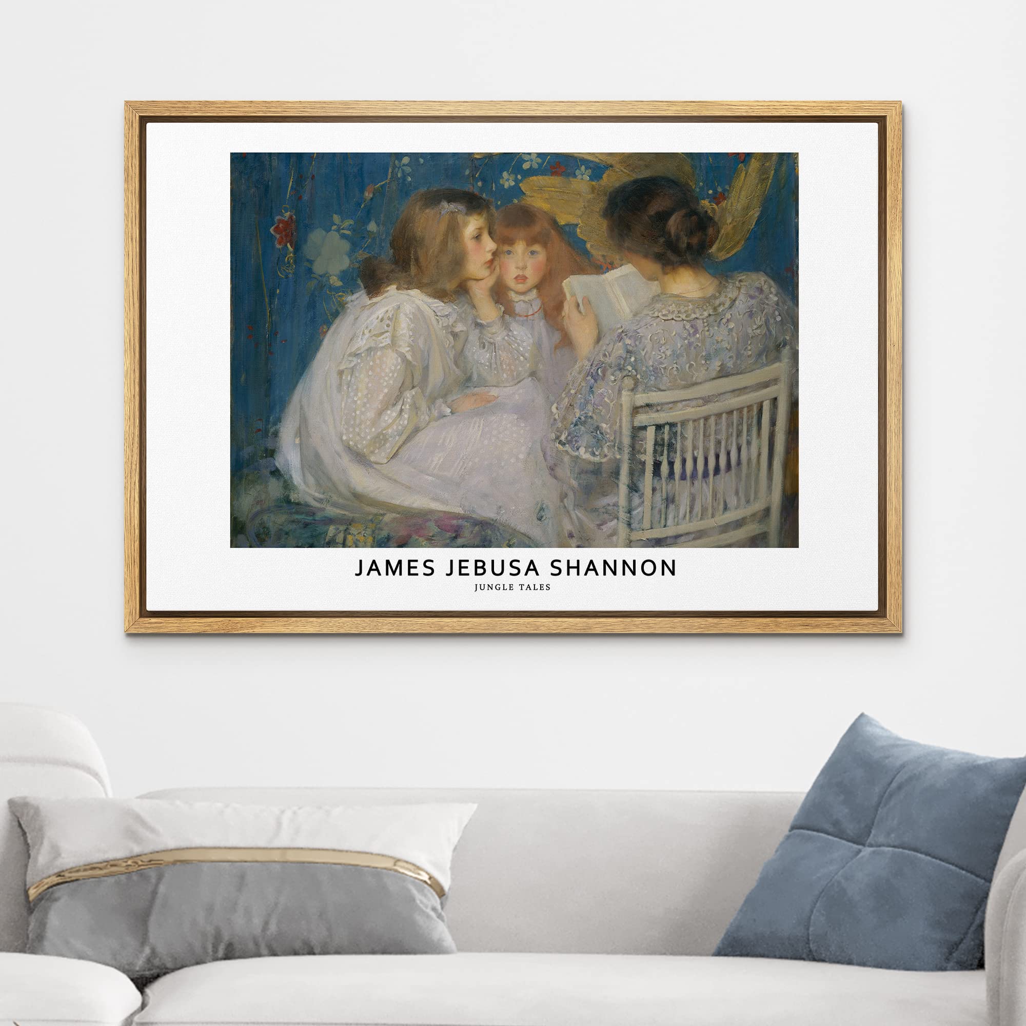 Wall26 Framed Canvas Print Wall Art Jungle Tales By James Jebusa Shannon Historic Classical Illustrations Fine Art Decorative Vi